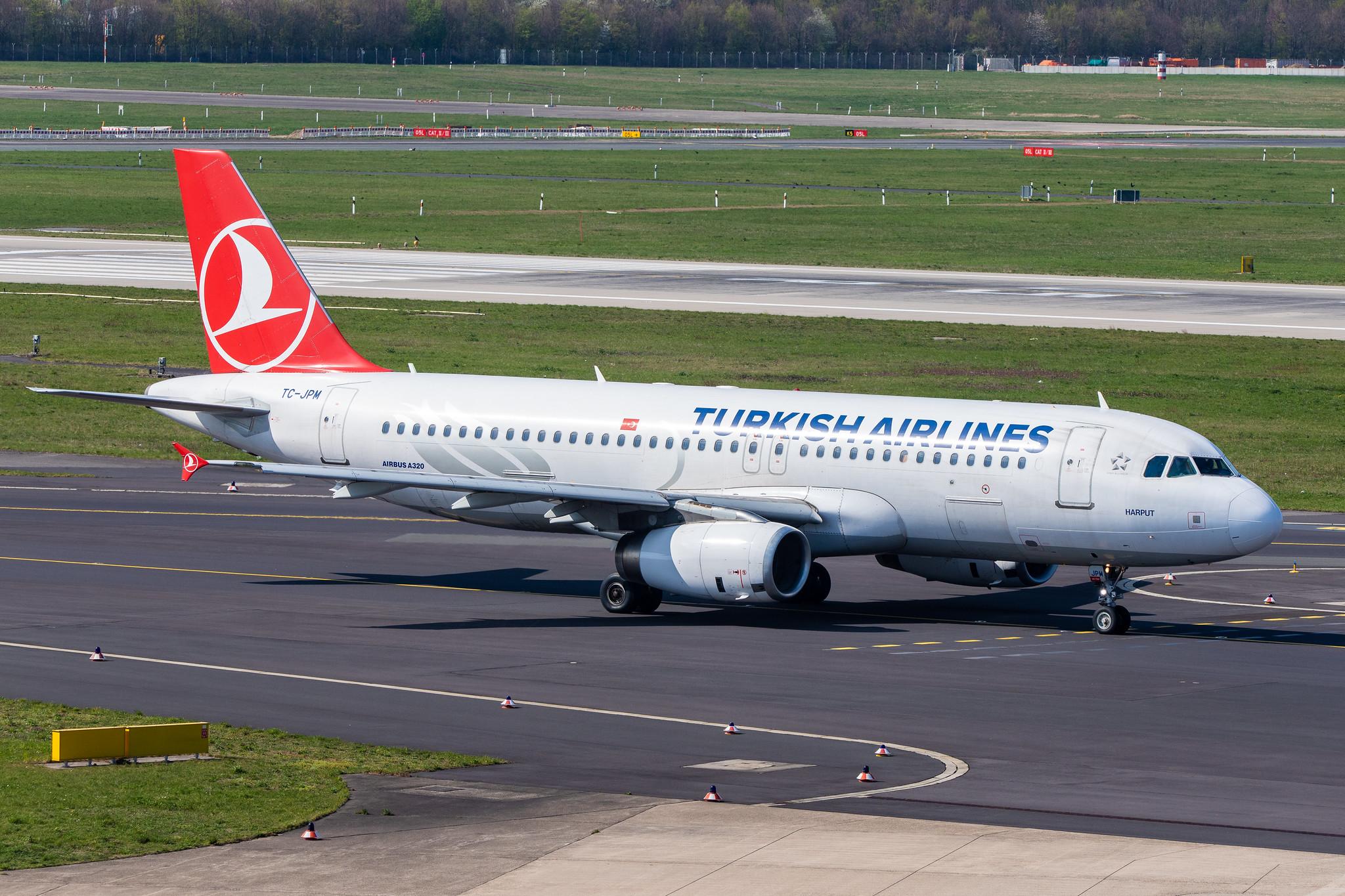 Düsseldorf Airport: Turkish Airlines (TK / THY) |  Airbus A320-232 A320 | TC-JPM | MSN 3341