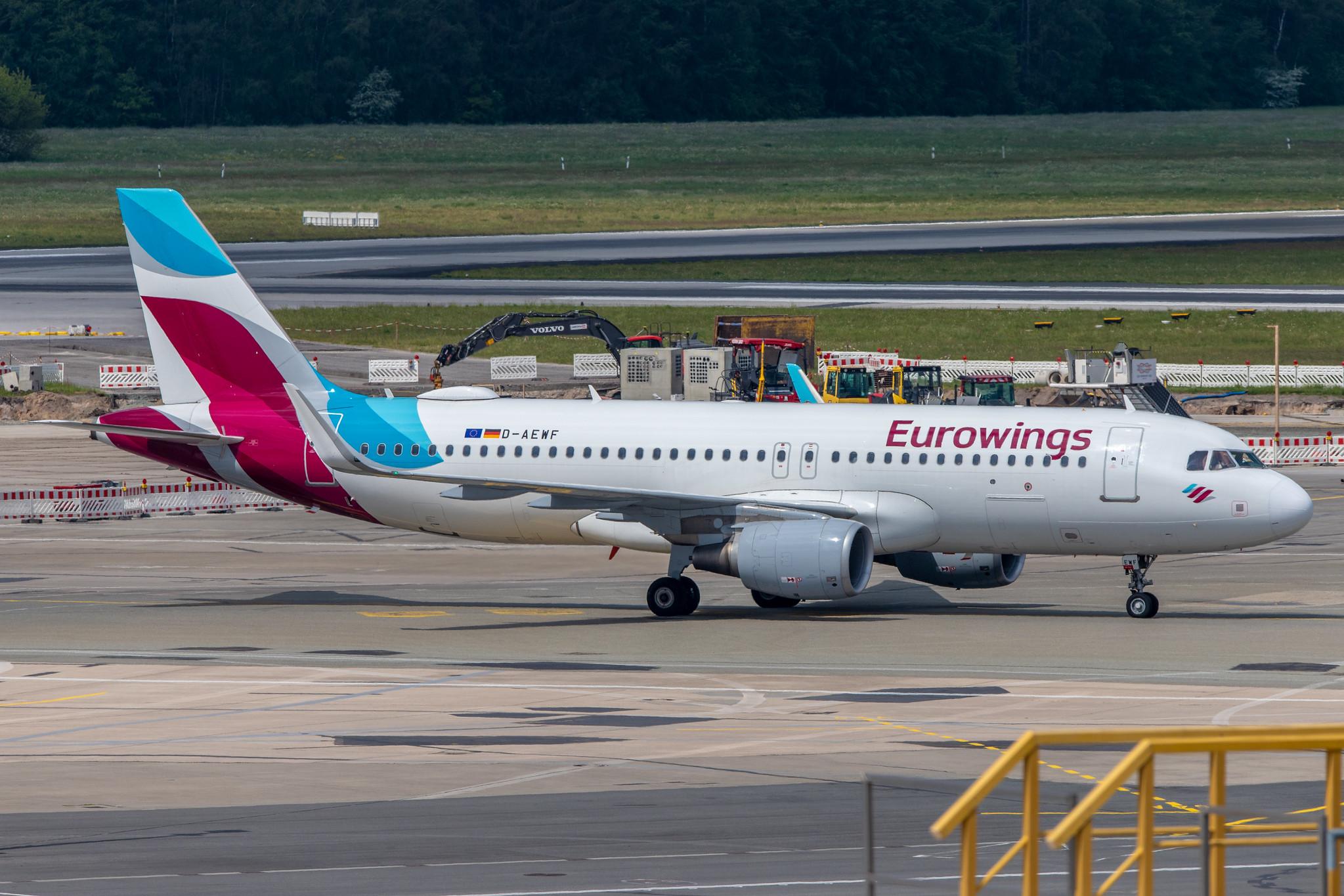 Hamburg Airport: Eurowings (EW / EWG) |  Airbus A320-214 A320 | D-AEWF | MSN 7087