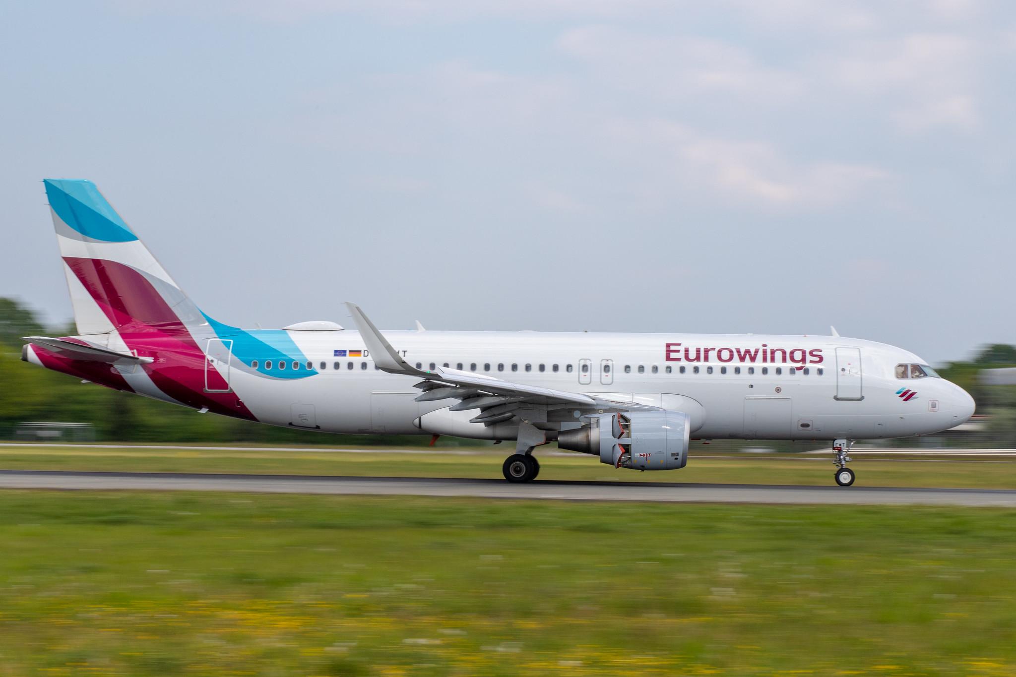 Hamburg Airport: Eurowings (EW / EWG) |  Airbus A320-214 A320 | D-AEWT | MSN 7534
