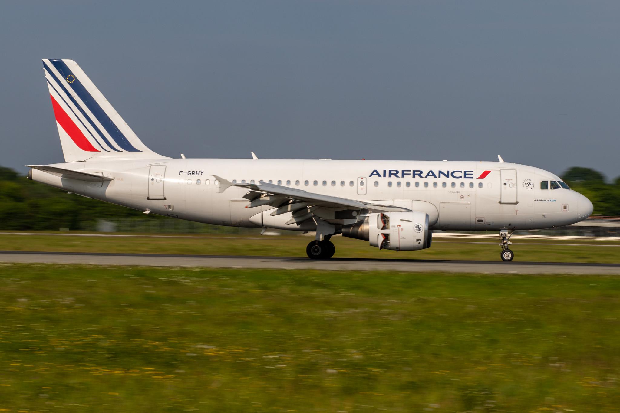 Hamburg Airport: Air France (AF / AFR) |  Airbus A319-111 A319 | F-GRHY | MSN 1616