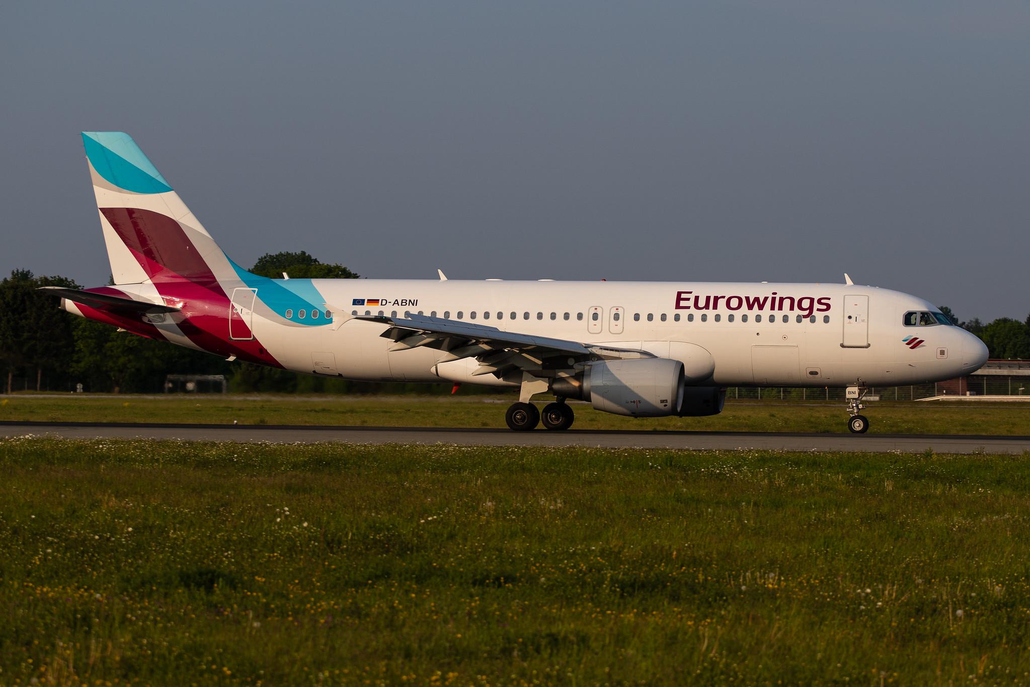 Hamburg Airport: Eurowings (EW / EWG) |  Airbus A320-214 A320 | D-ABNI | MSN 1717