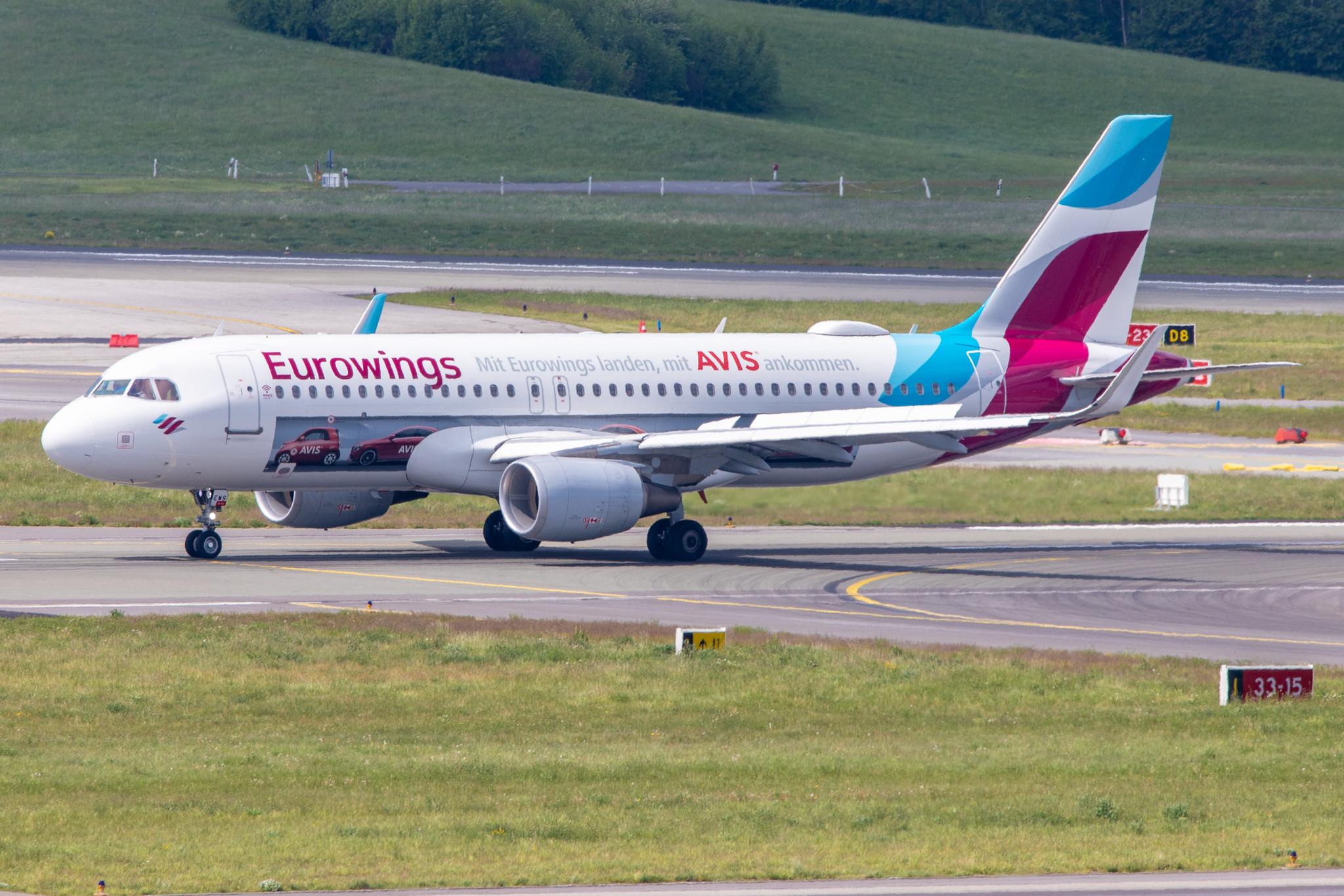 Hamburg Airport: Eurowings (EW / EWG) | Livery: AVIS Livery | Airbus A320-214 A320 | D-AEWS | MSN 7439