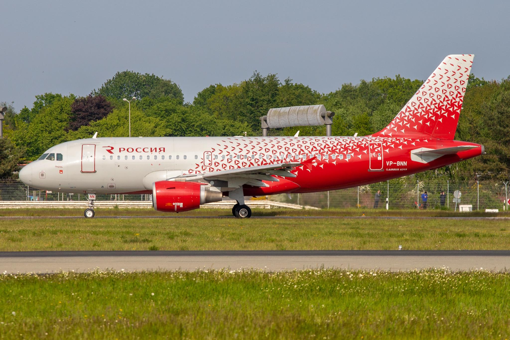 Hamburg Airport: Rossiya (FV / SDM) |  Airbus A319-111 A319 | VP-BNN | MSN 1841