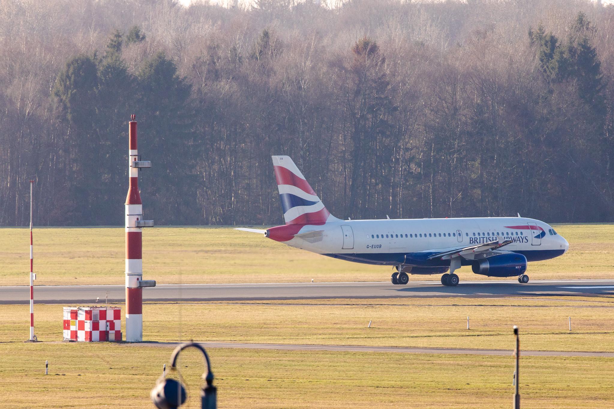 Hamburg Airport: British Airways (BA / BAW) |  Airbus A319-131 A319 | G-EUOB | MSN 1529