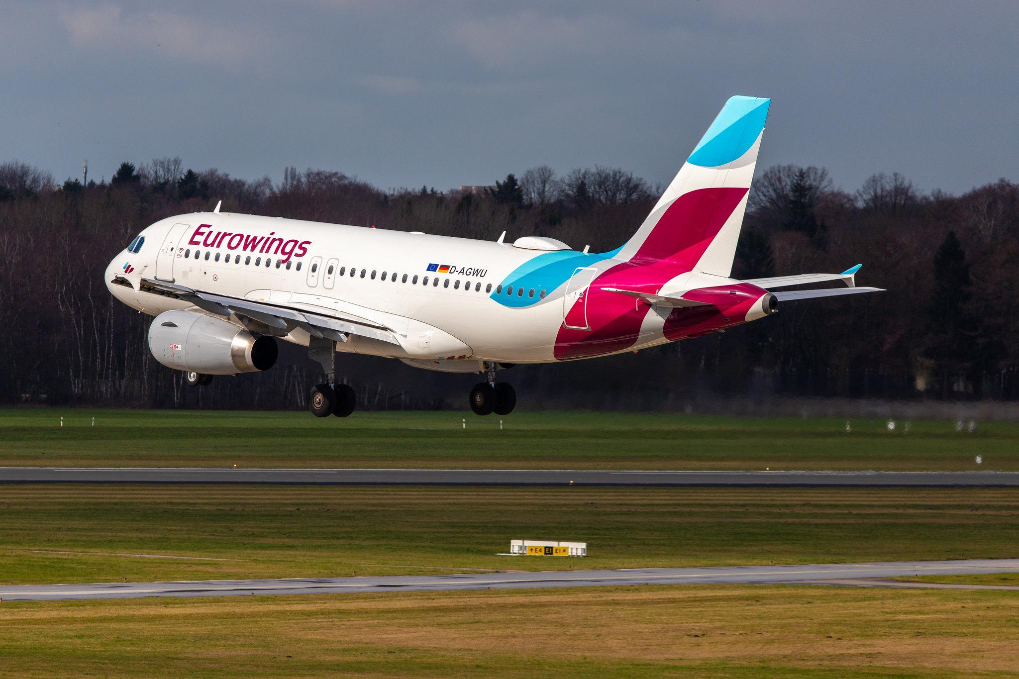 Hamburg Airport: Eurowings (EW / EWG) |  Airbus A319-132 A319 | D-AGWU | MSN 5457