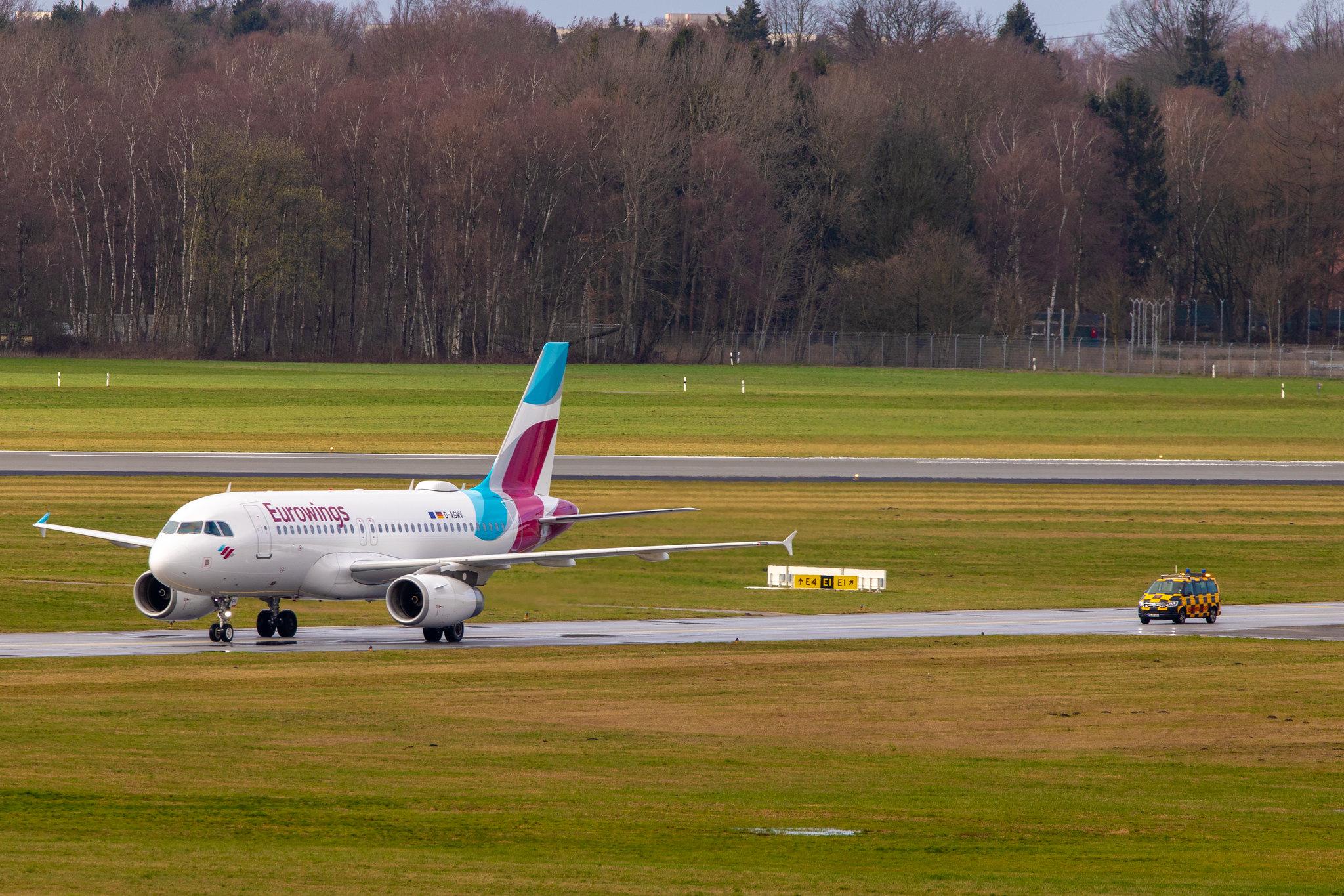 Hamburg Airport: Eurowings (EW / EWG) |  Airbus A319-132 A319 | D-AGWV | MSN 5467