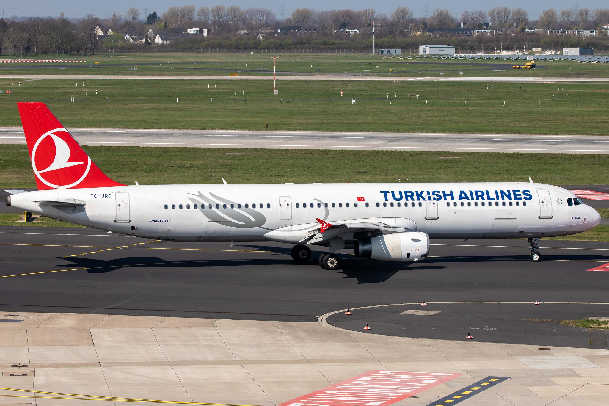 Düsseldorf Airport: Turkish Airlines (TK / THY) |  Airbus A321-231 A321 | TC-JRC | MSN 2999