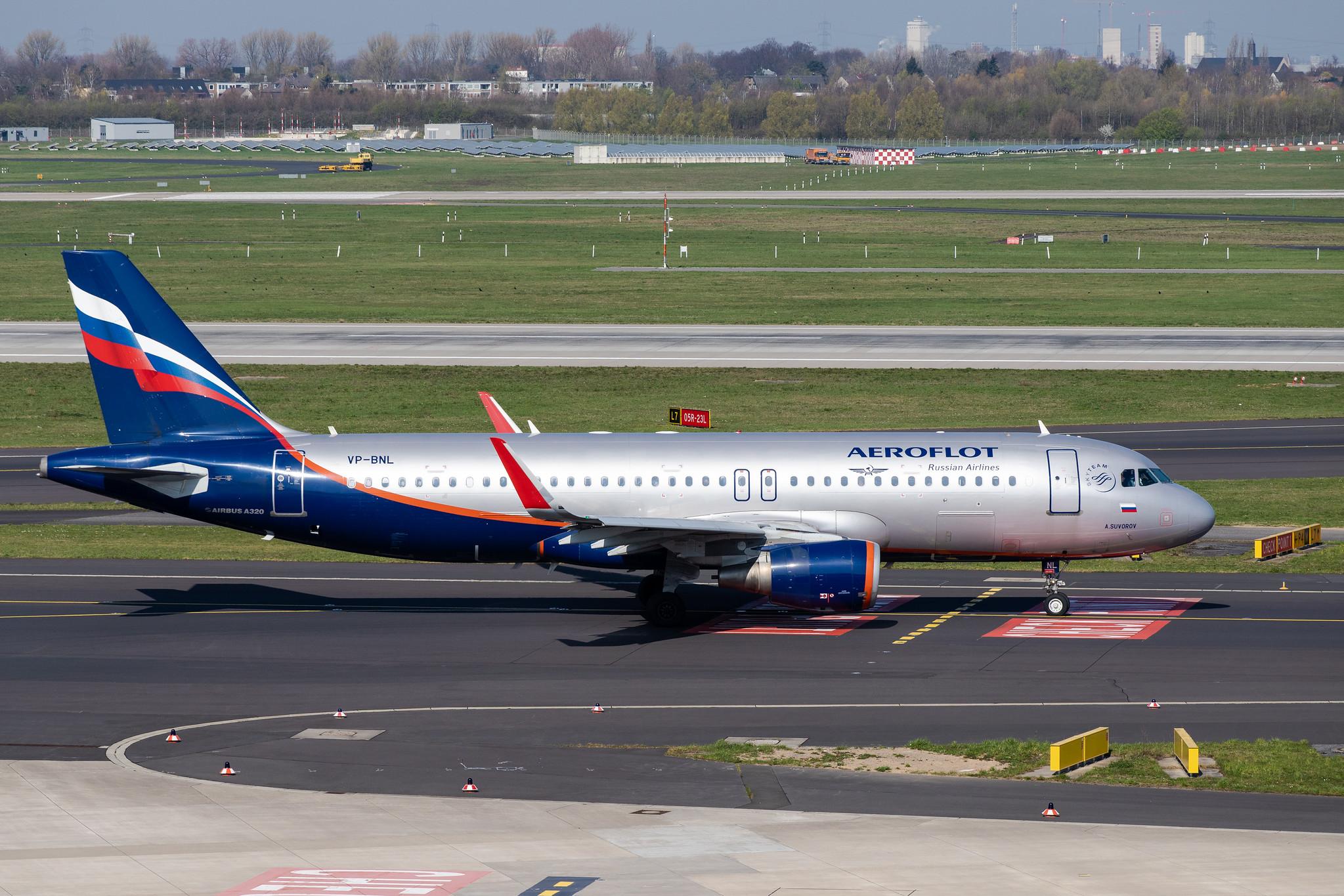 Düsseldorf Airport: Aeroflot (SU / AFL) |  Airbus A320-214 A320 | VP-BNL | MSN 5580