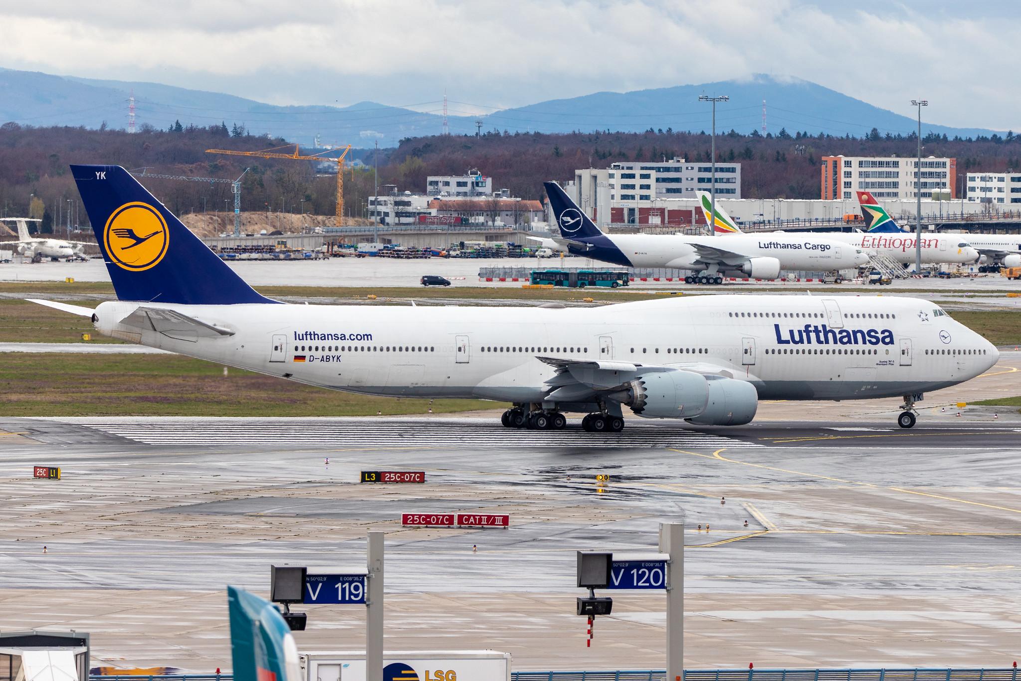 Frankfurt Airport: Lufthansa (LH / DLH) |  Boeing 747-830 B748 | D-ABYK | MSN 37835