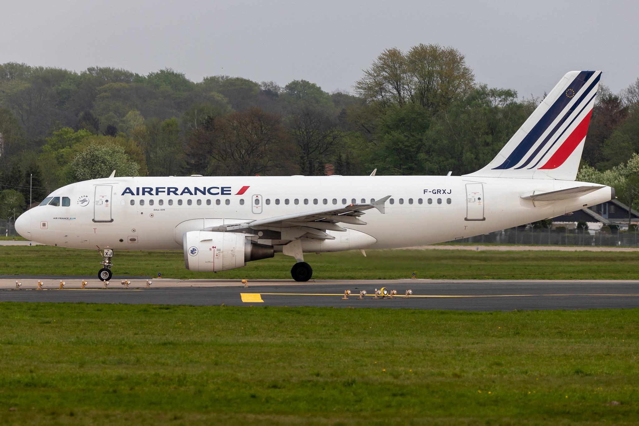 Hamburg Airport: Air France (AF / AFR) |  Airbus A319-111 A319 | F-GRXJ | MSN 2456