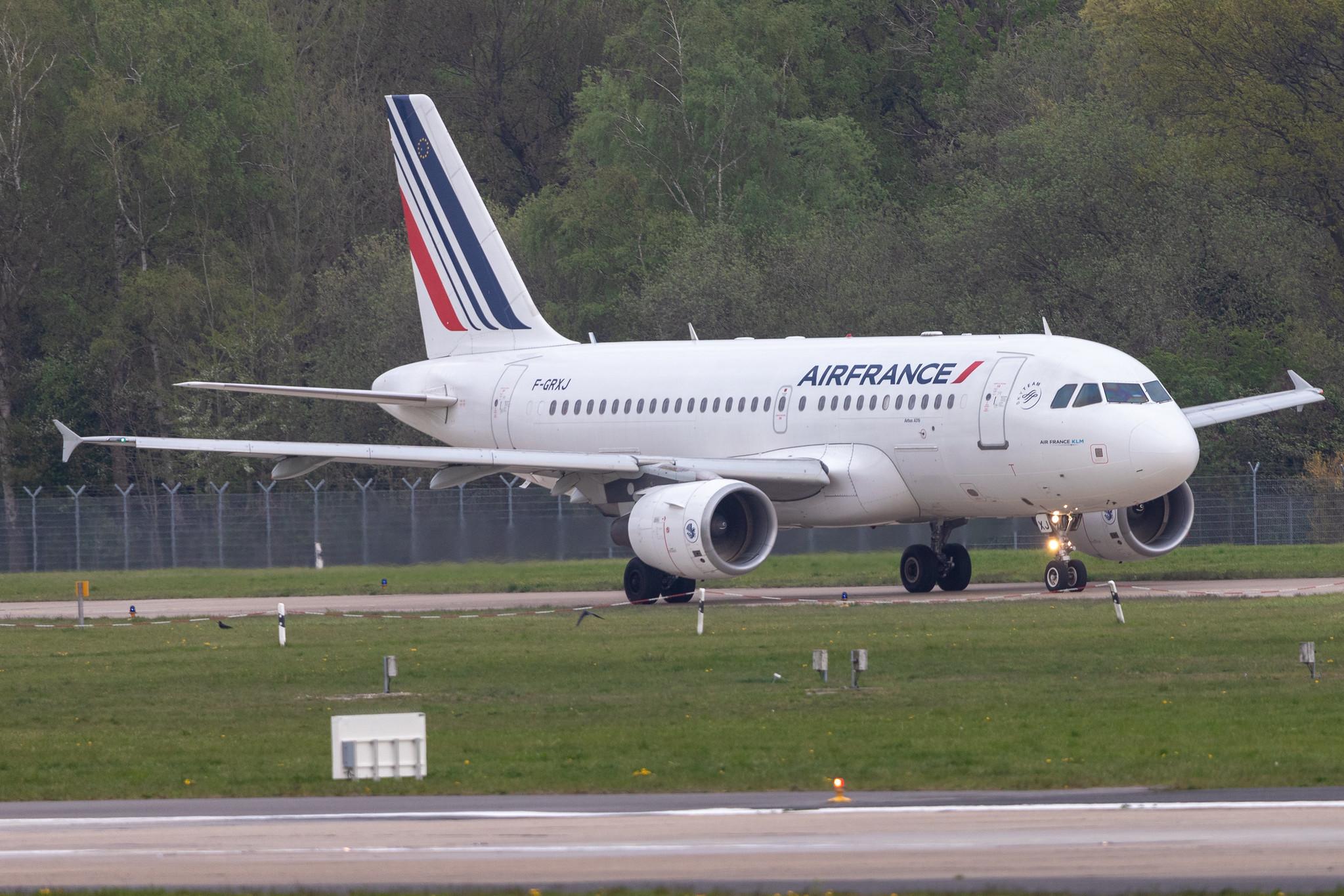 Hamburg Airport: Air France (AF / AFR) |  Airbus A319-111 A319 | F-GRXJ | MSN 2456