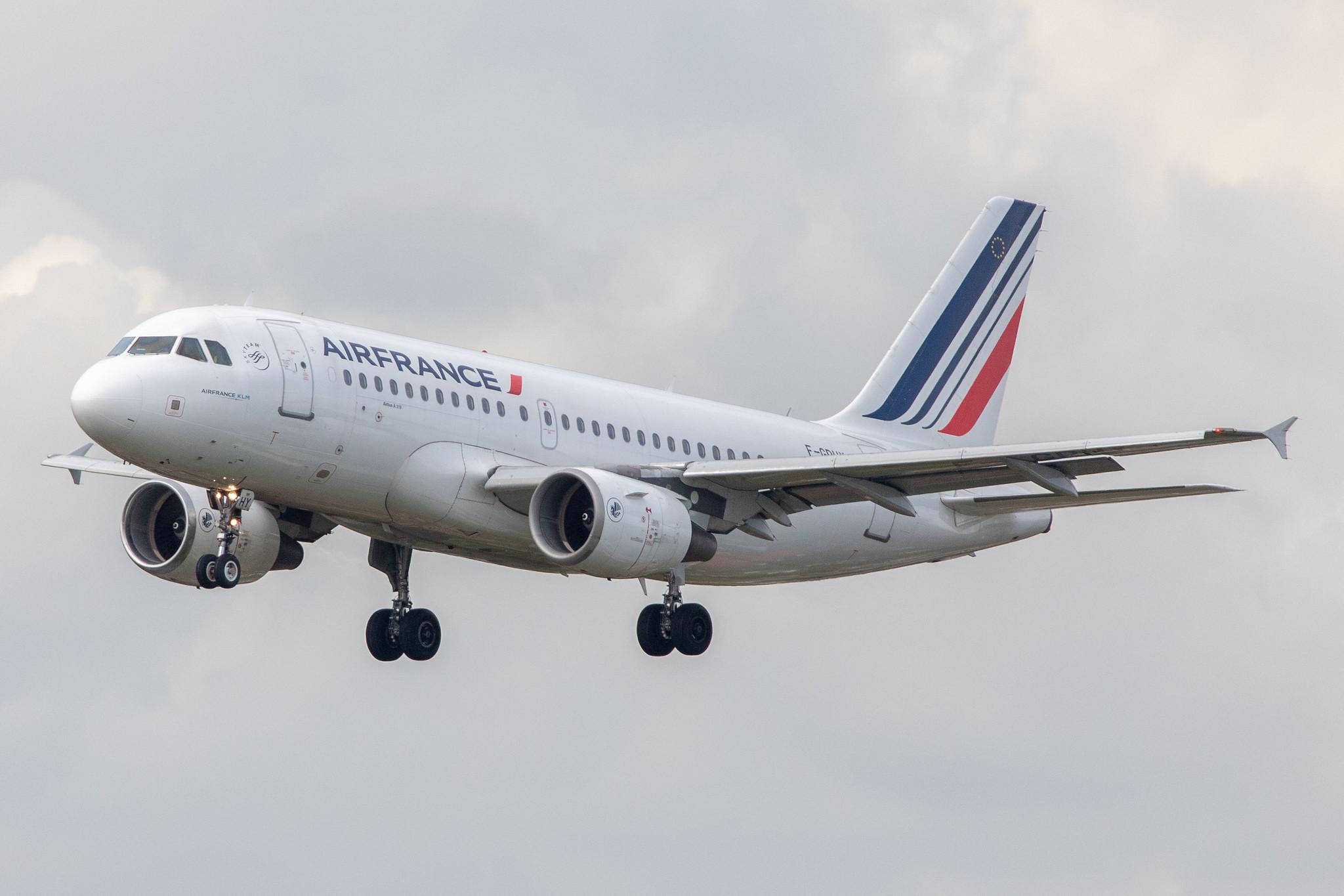 Hamburg Airport: Air France (AF / AFR) |  Airbus A319-111 A319 | F-GRHY | MSN 1616
