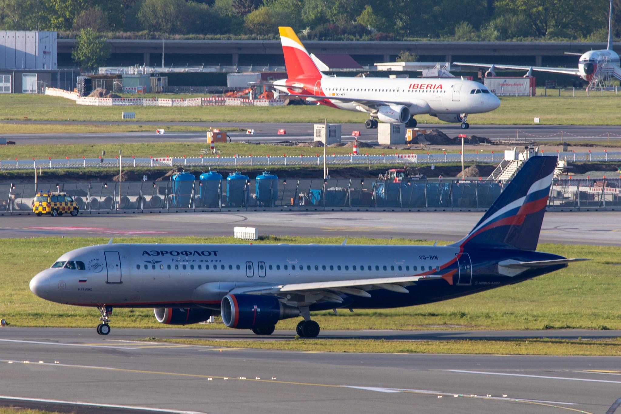 Hamburg Airport: Aeroflot (SU / AFL) |  Airbus A320-214 A320 | VQ-BIW | MSN 4579