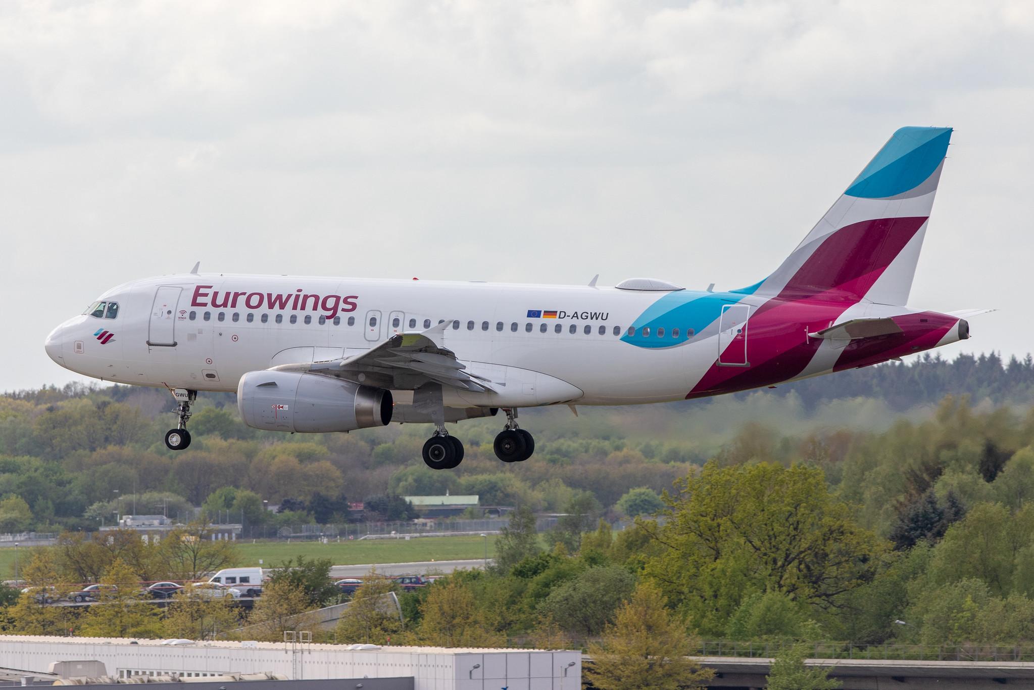 Hamburg Airport: Eurowings (EW / EWG) |  Airbus A319-132 A319 | D-AGWU | MSN 5457