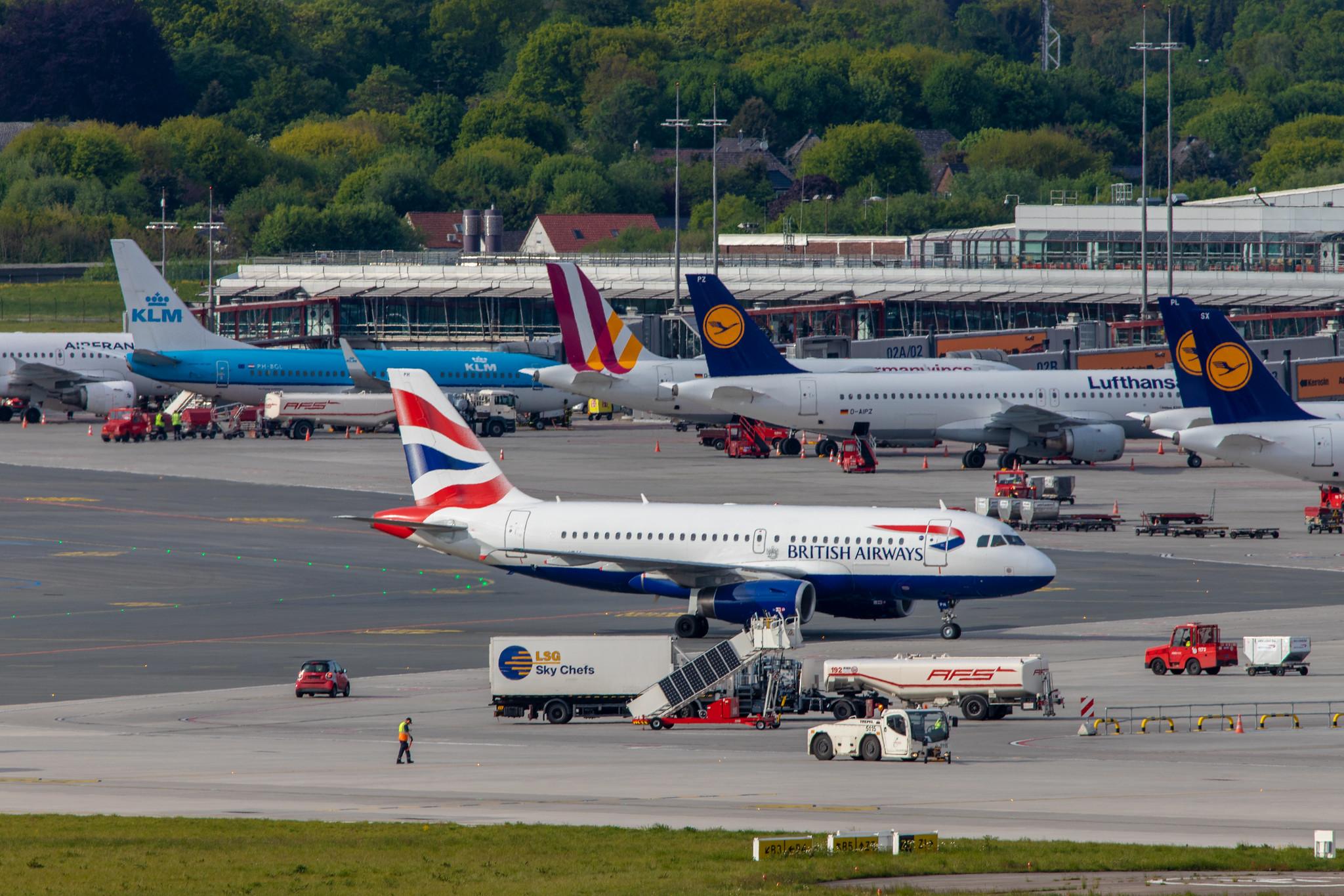 Hamburg Airport: British Airways (BA / BAW) |  Airbus A319-131 A319 | G-EUPH | MSN 1225