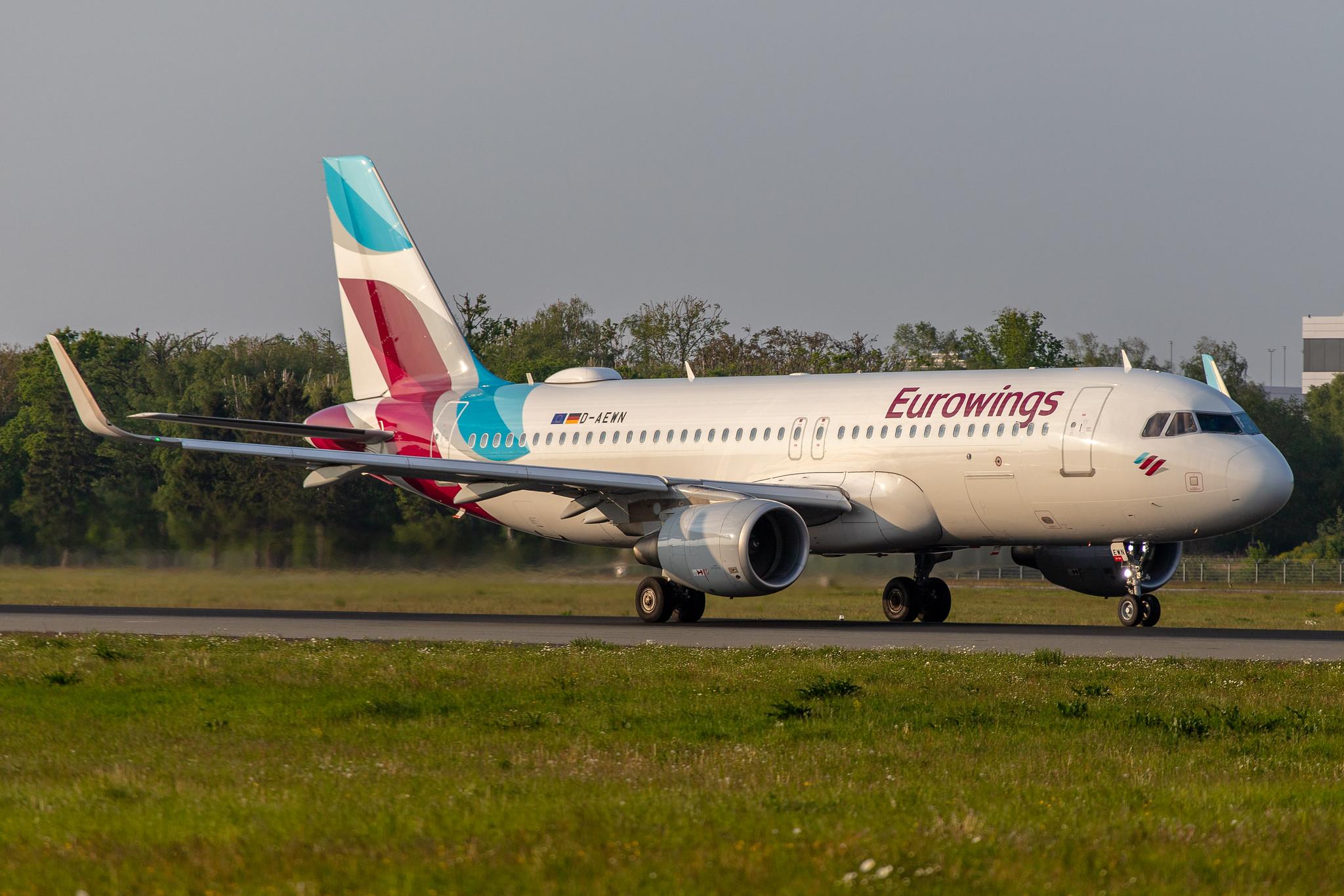 Hamburg Airport: Eurowings (EW / EWG) |  Airbus A320-214 A320 | D-AEWN | MSN 7393