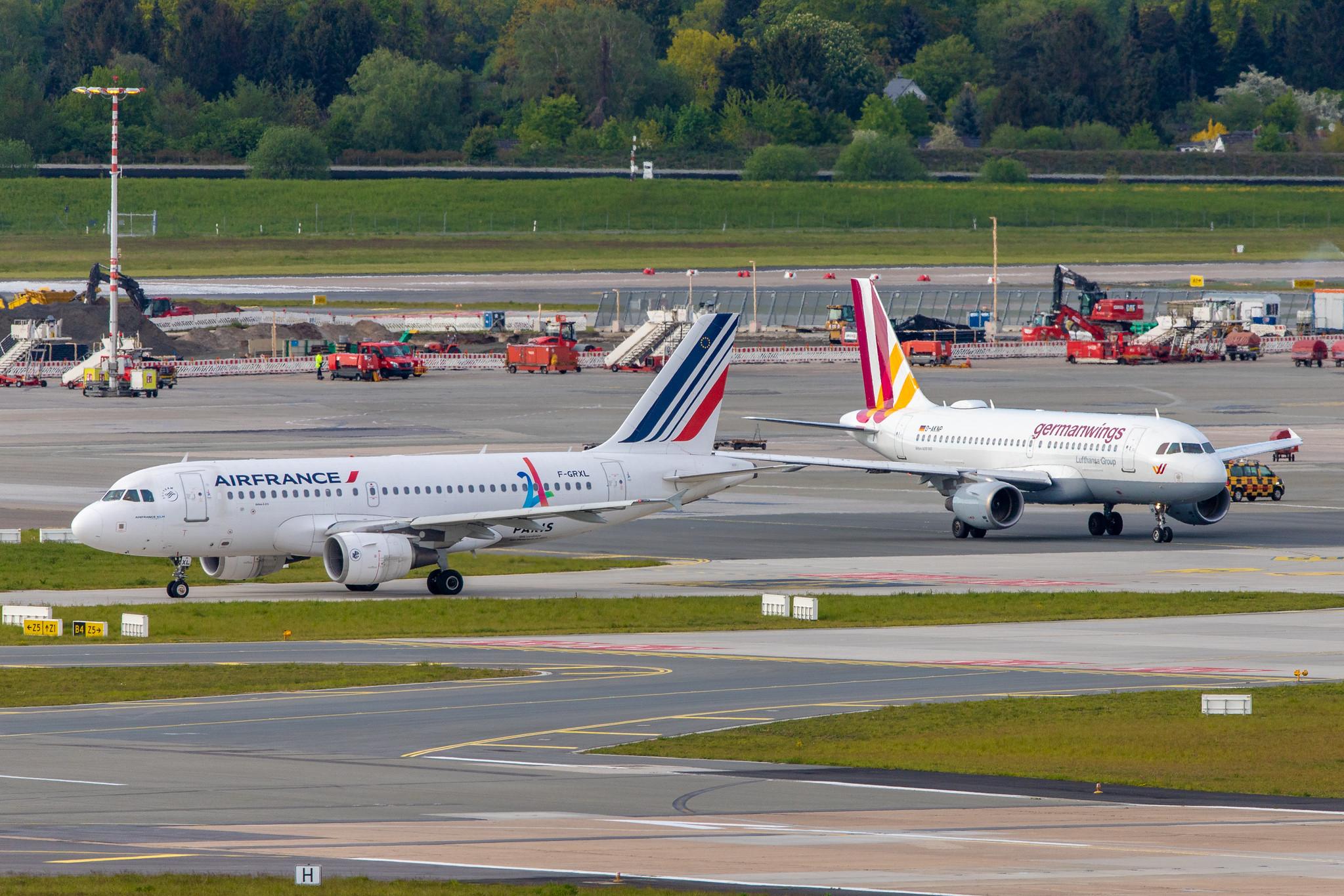 Hamburg Airport: Air France (AF / AFR) |  Airbus A319-111 A319 | F-GRXJ | MSN 2456