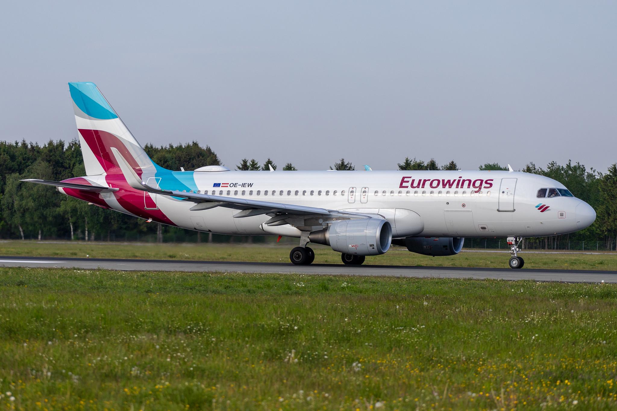Hamburg Airport: Eurowings (EW / EWG) | Operator: Eurowings Europe |  Airbus A320-214 A320 | OE-IEW | MSN 7148