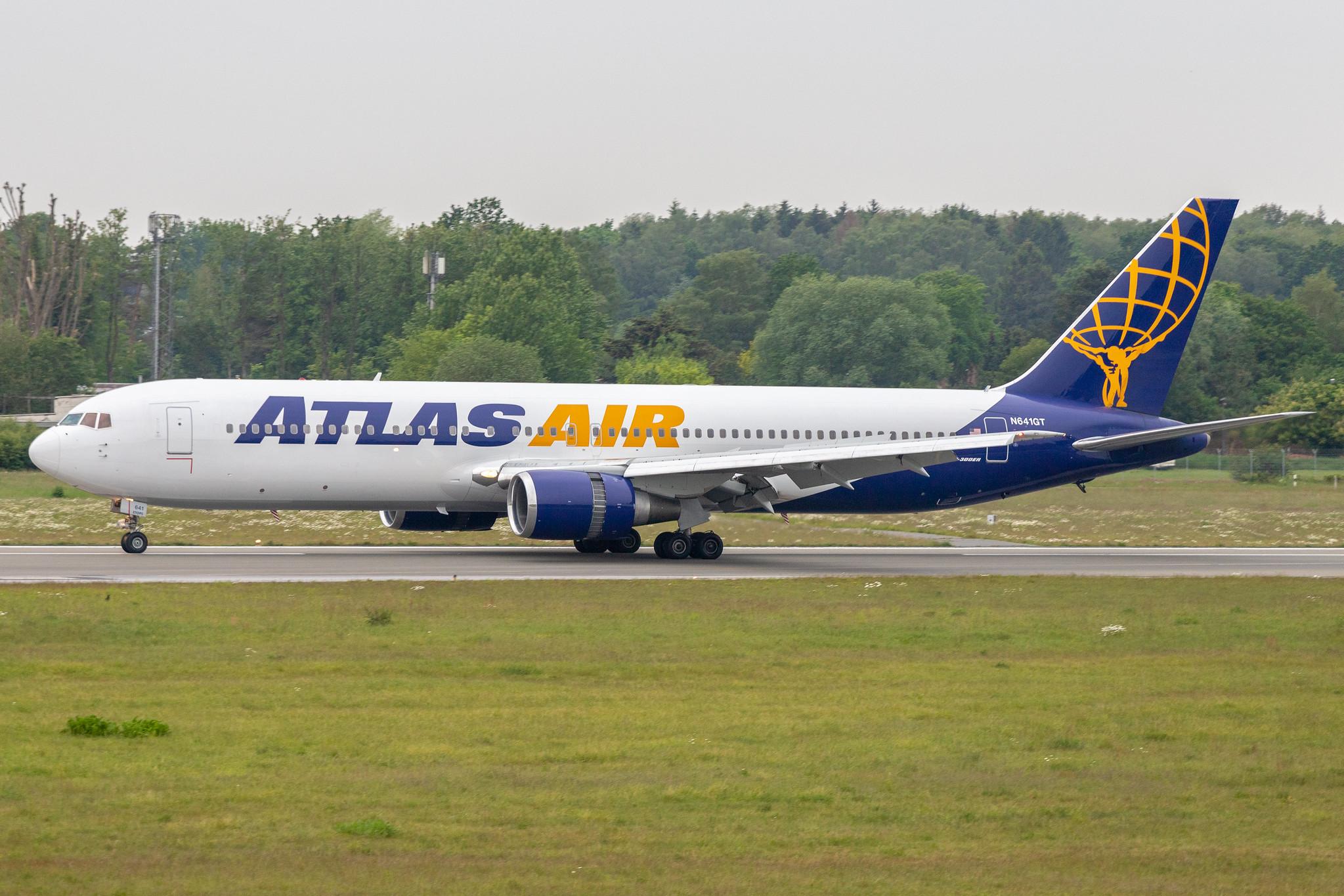 Hamburg Airport: Atlas Air (5Y / GTI) |  Boeing 767-38E(ER) B763 | N641GT | MSN 25132