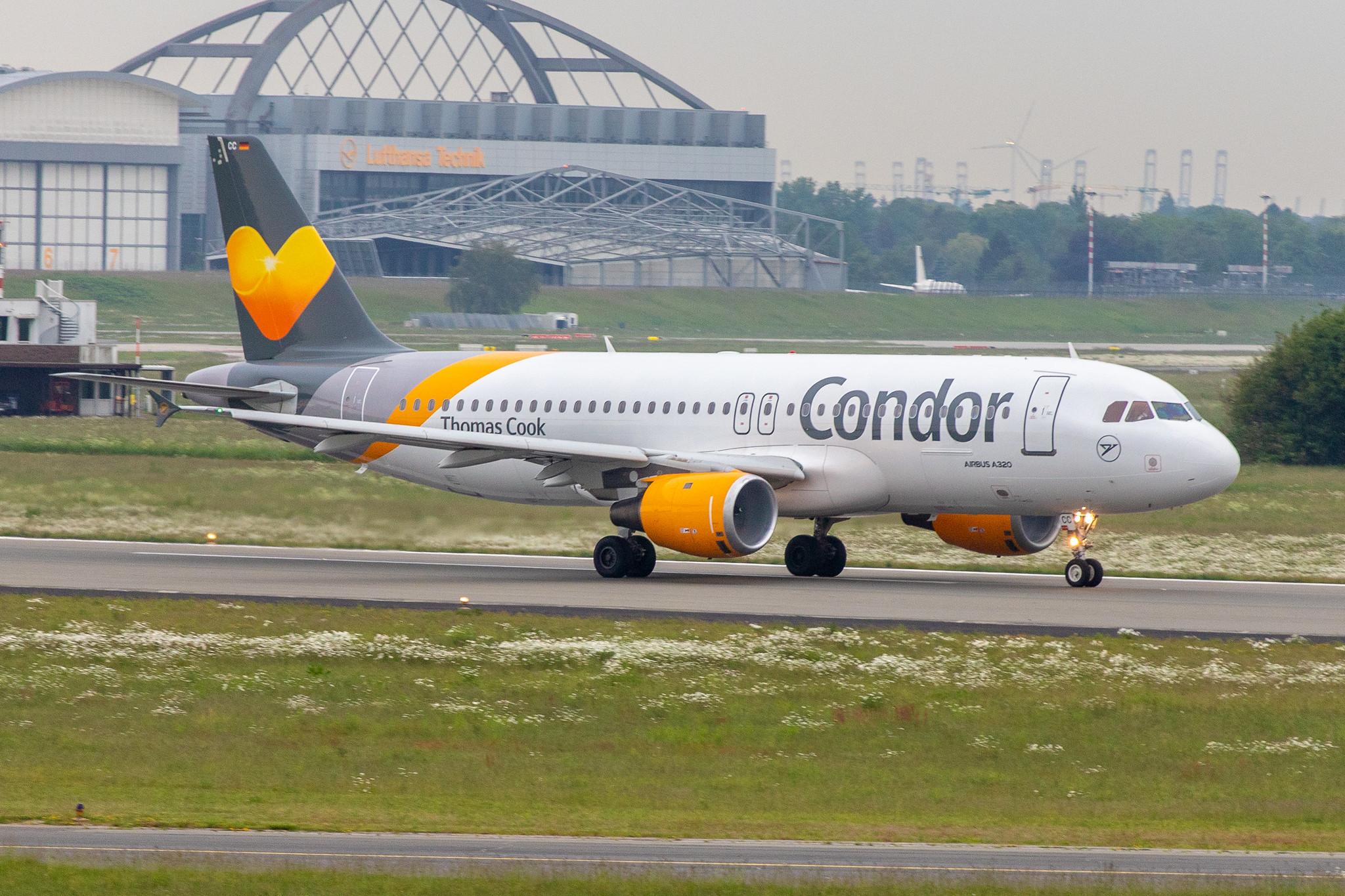 Hamburg Airport: Condor (DE / CFG) |  Airbus A320-212 A320 | D-AICC | MSN 0809
