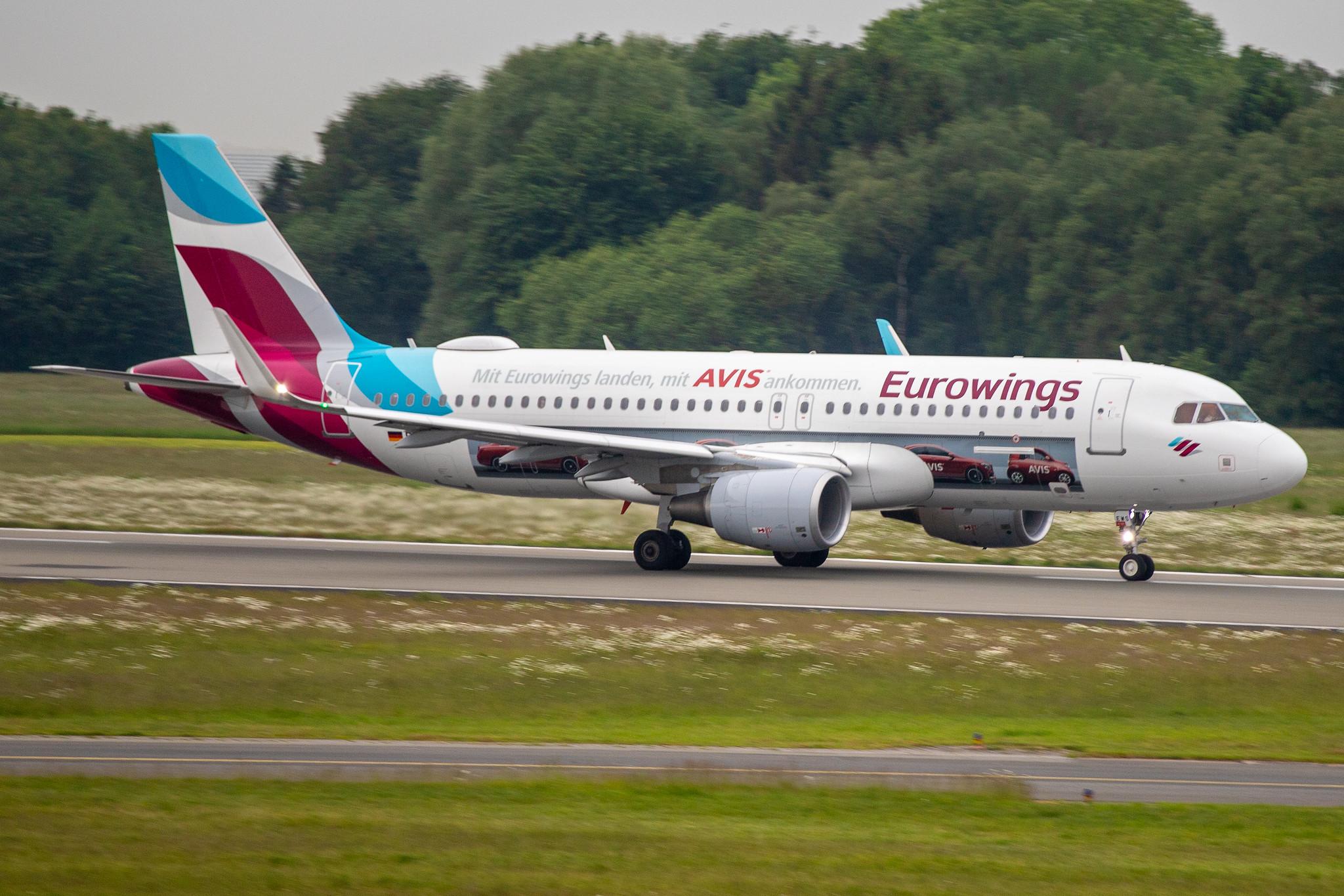 Hamburg Airport: Eurowings (EW / EWG) | Livery: AVIS Livery | Airbus A320-214 A320 | D-AEWS | MSN 7439