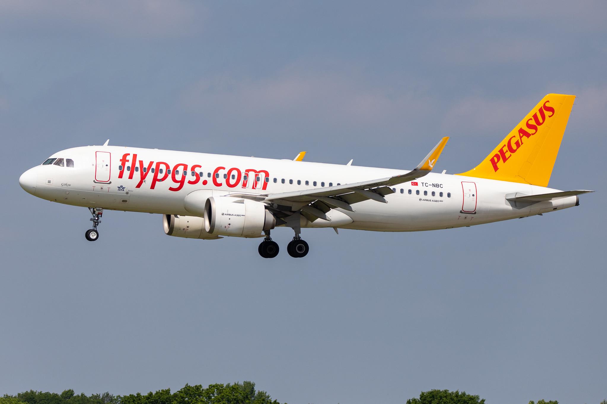 Hamburg Airport: Pegasus (PC / PGT) | Operator: Pegasus Airlines |  Airbus A320-251N A20N | TC-NBC | MSN 7185
