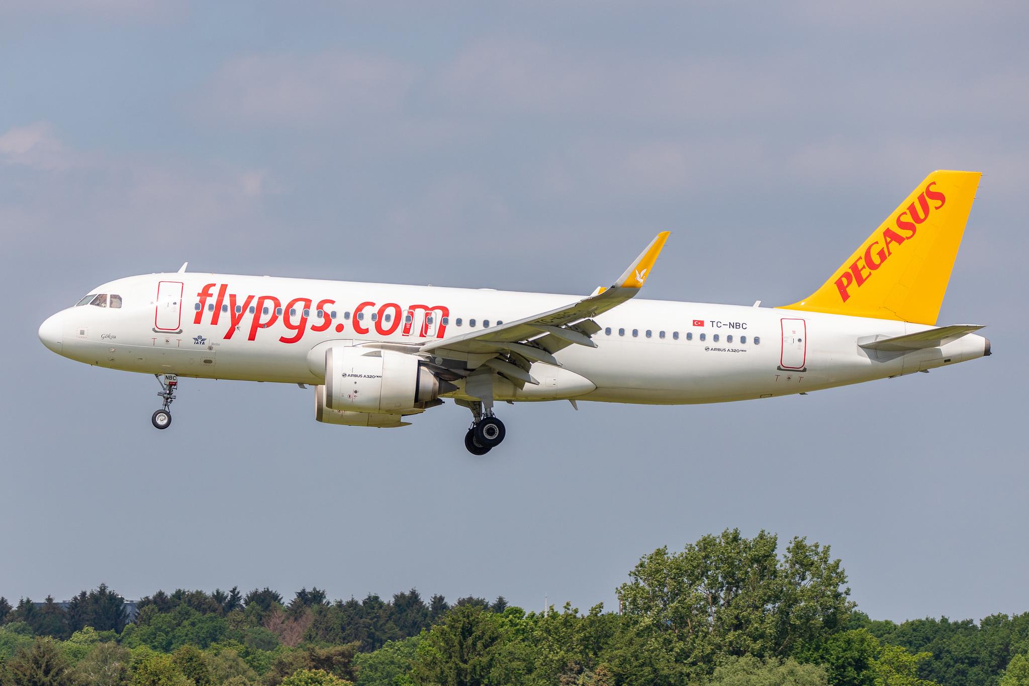 Hamburg Airport: Pegasus (PC / PGT) | Operator: Pegasus Airlines |  Airbus A320-251N A20N | TC-NBC | MSN 7185