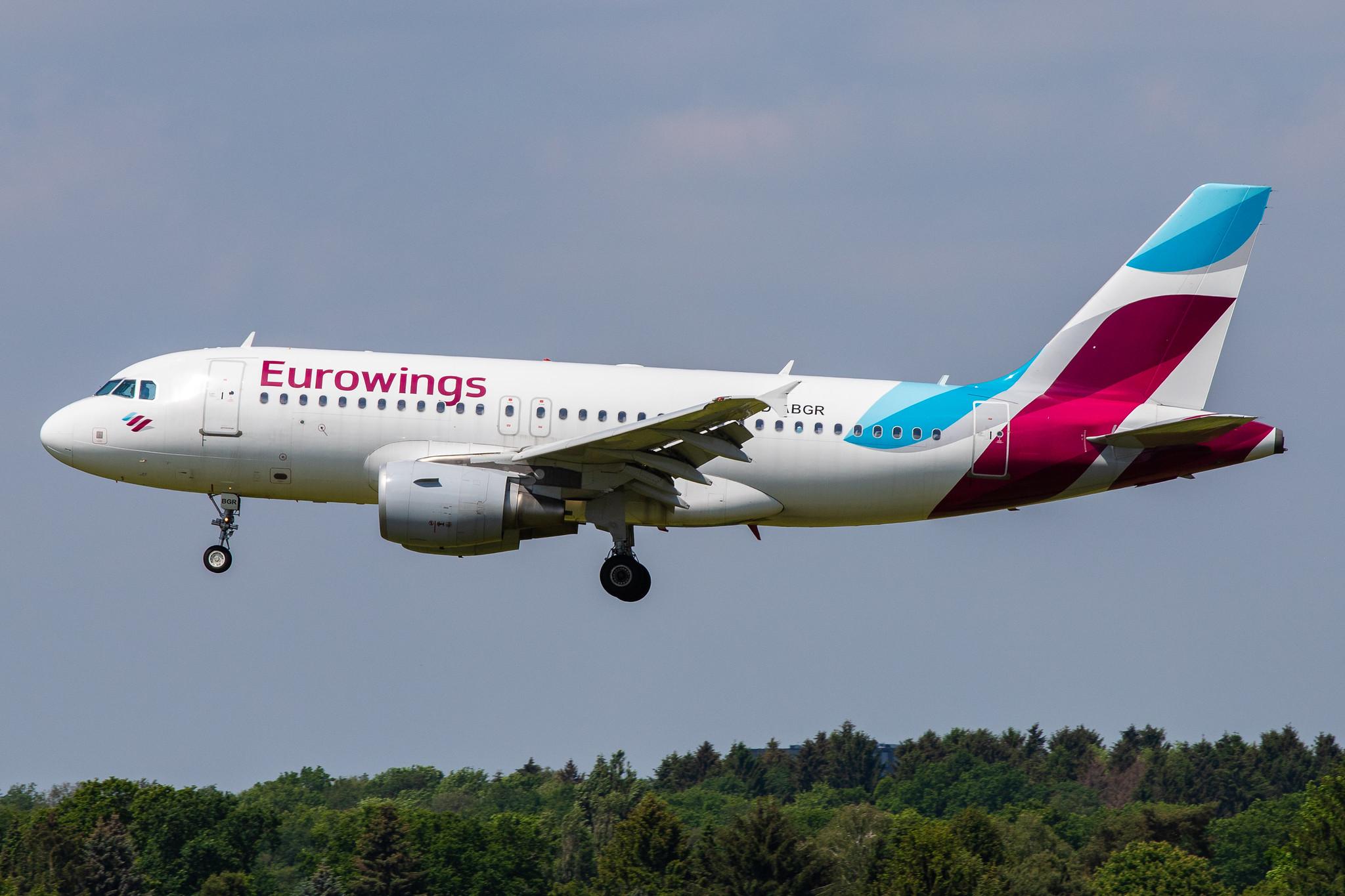 Hamburg Airport: Eurowings (EW / EWG) |  Operator: Germanwings | Airbus A319-112 A319 | D-ABGR | MSN 3704