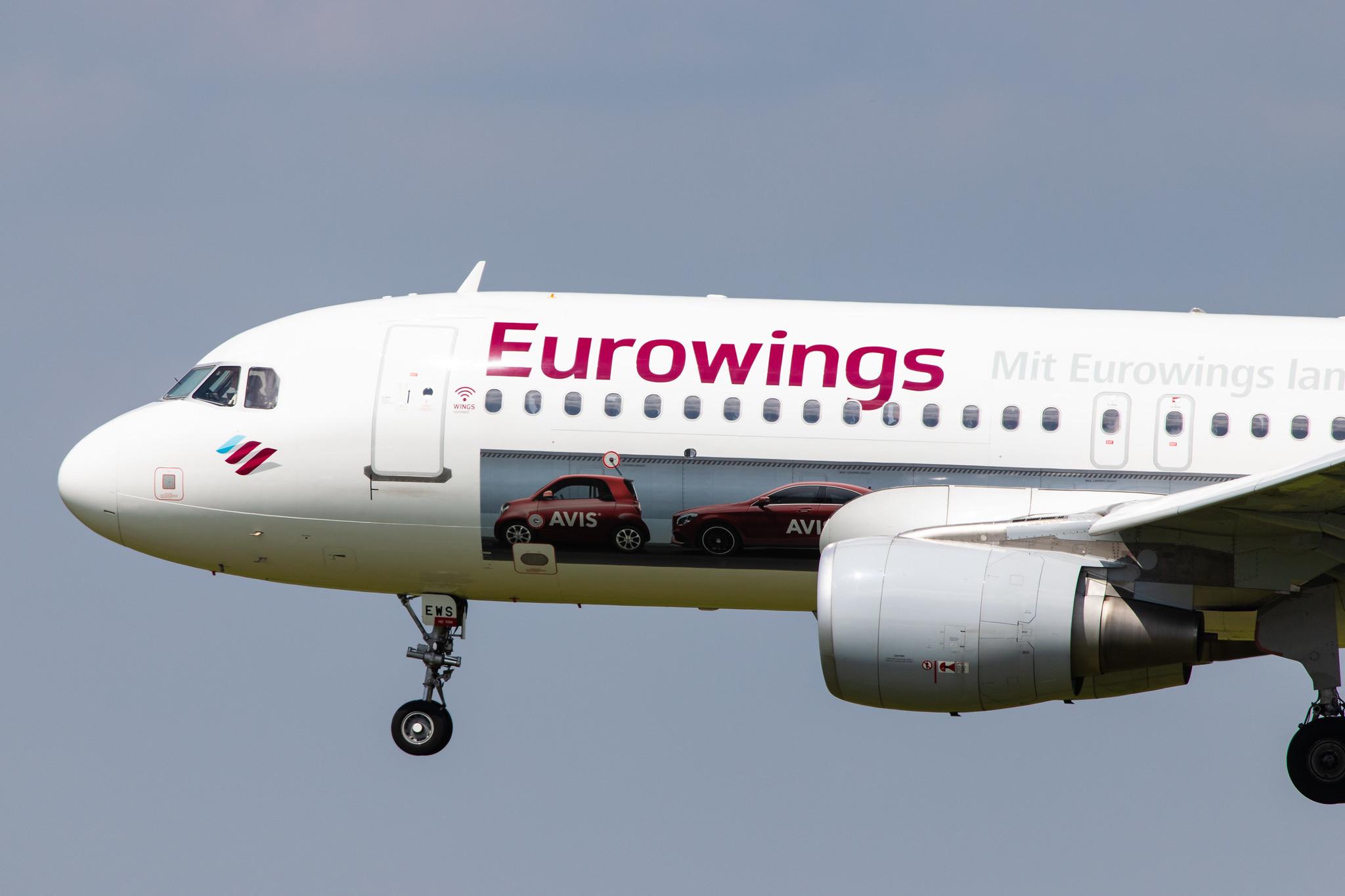 Hamburg Airport: Eurowings (EW / EWG) | Livery: AVIS Livery | Airbus A320-214 A320 | D-AEWS | MSN 7439