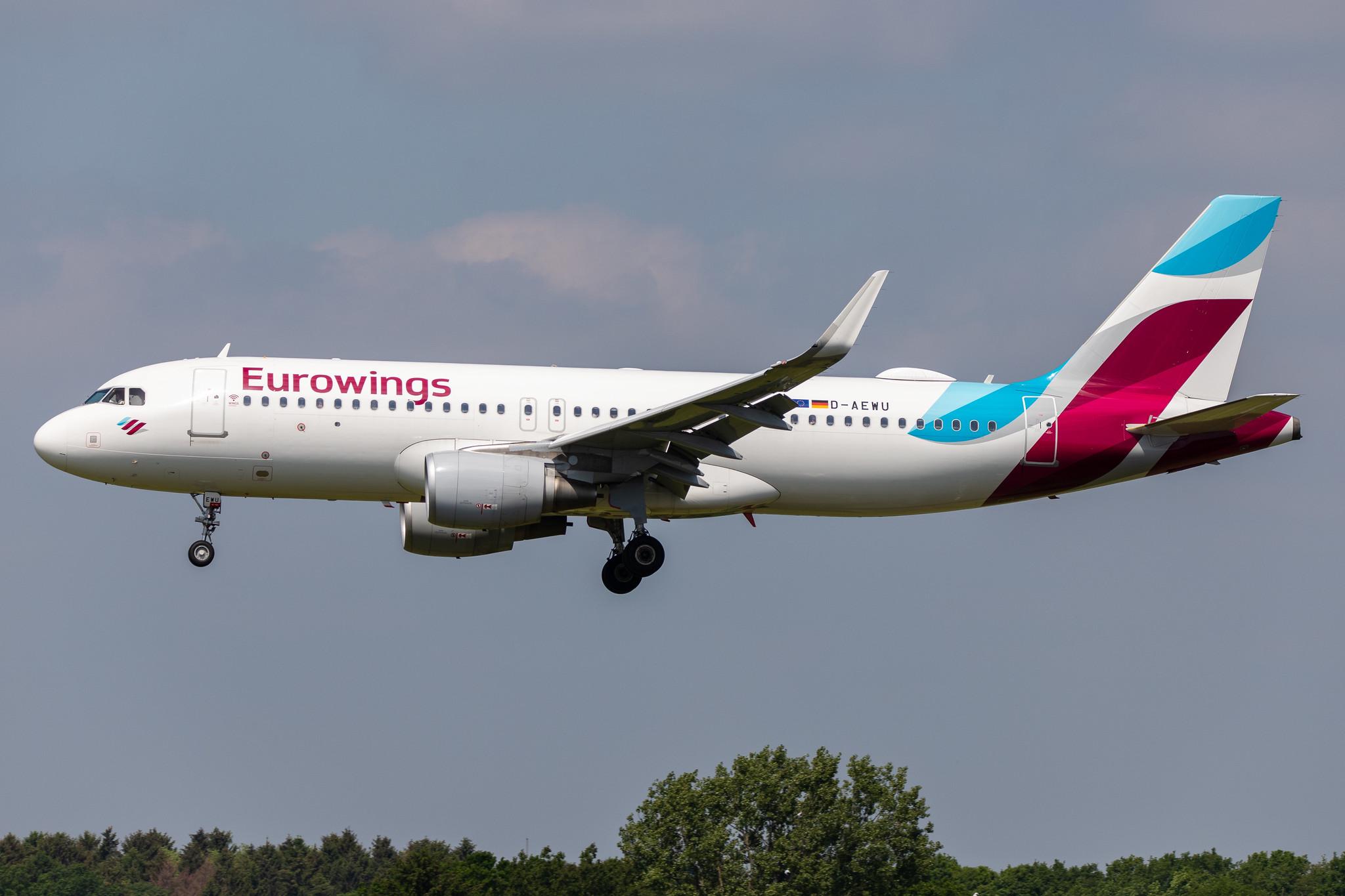 Hamburg Airport: Eurowings (EW / EWG) |  Airbus A320-214 A320 | D-AEWU | MSN 7513