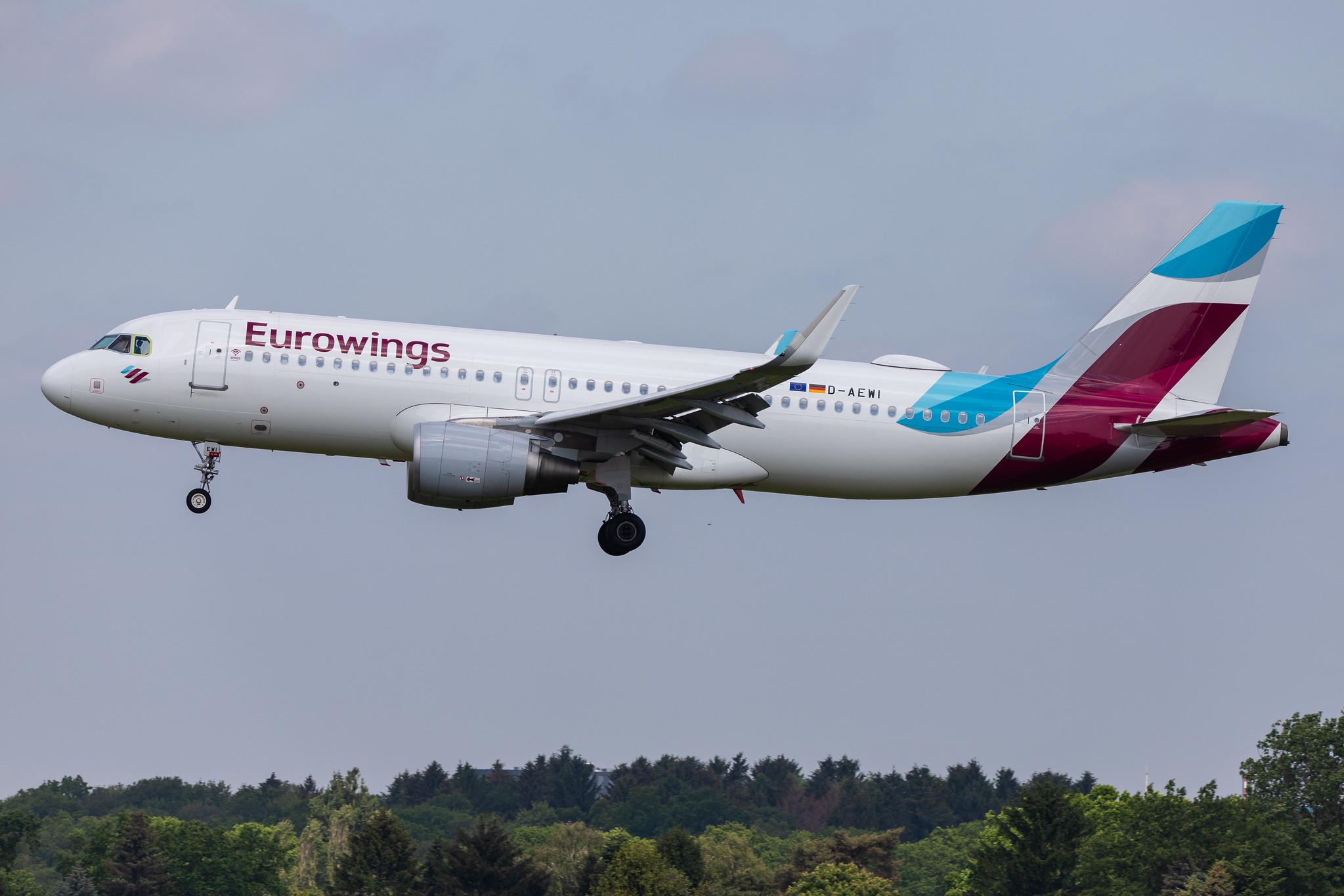 Hamburg Airport: Eurowings (EW / EWG) |  Airbus A320-214 A320 | D-AEWI | MSN 7210