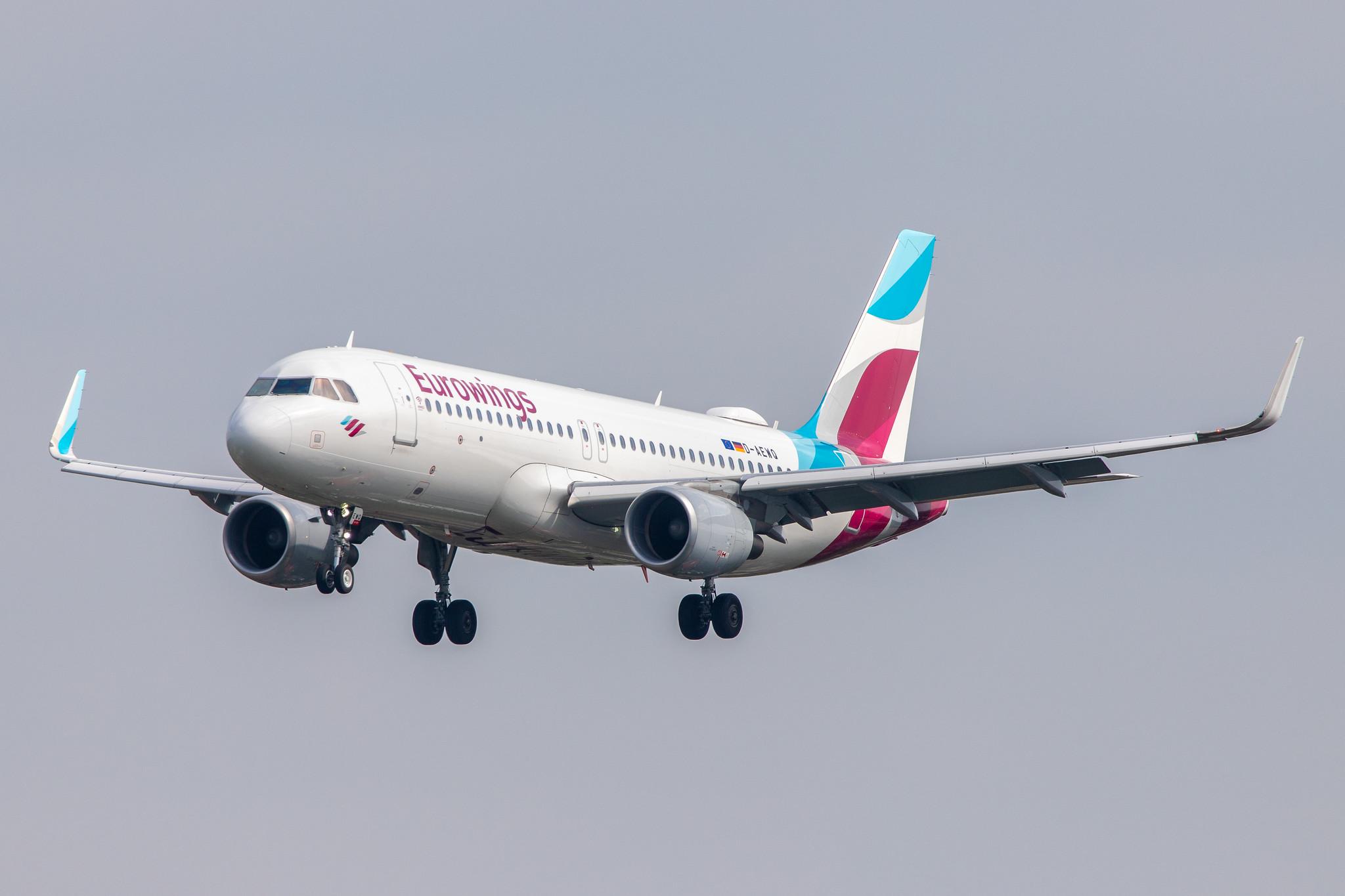 Hamburg Airport: Eurowings (EW / EWG) |  Airbus A320-214 A320 | D-AEWQ | MSN 7398