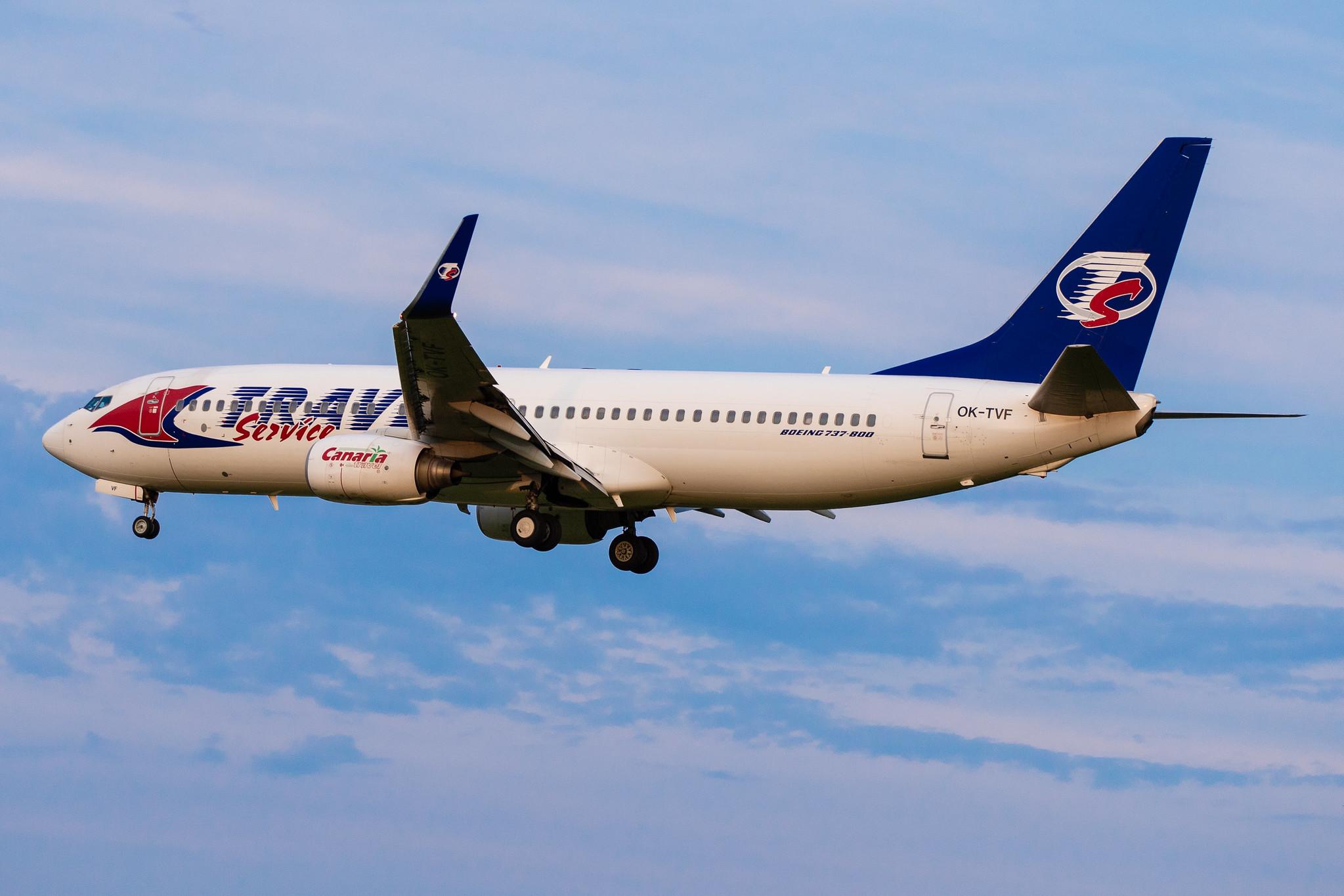 Hamburg Airport: Smartwings (QS / TVS) |  Boeing 737-8FH B738 | OK-TVF | MSN 29669