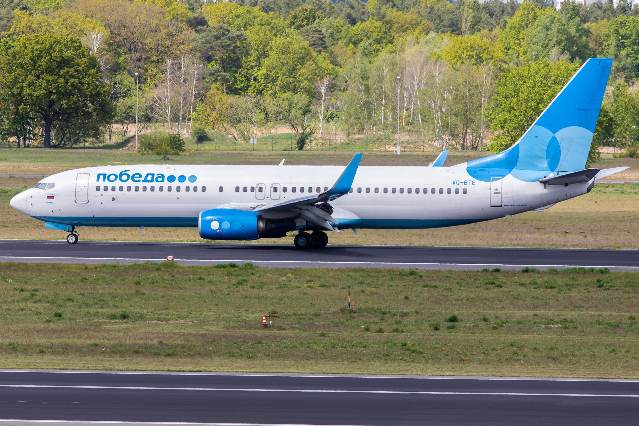 Pobeda (DP / PBD) |  Boeing 737-81D B738 | VQ-BTE | MSN 39441