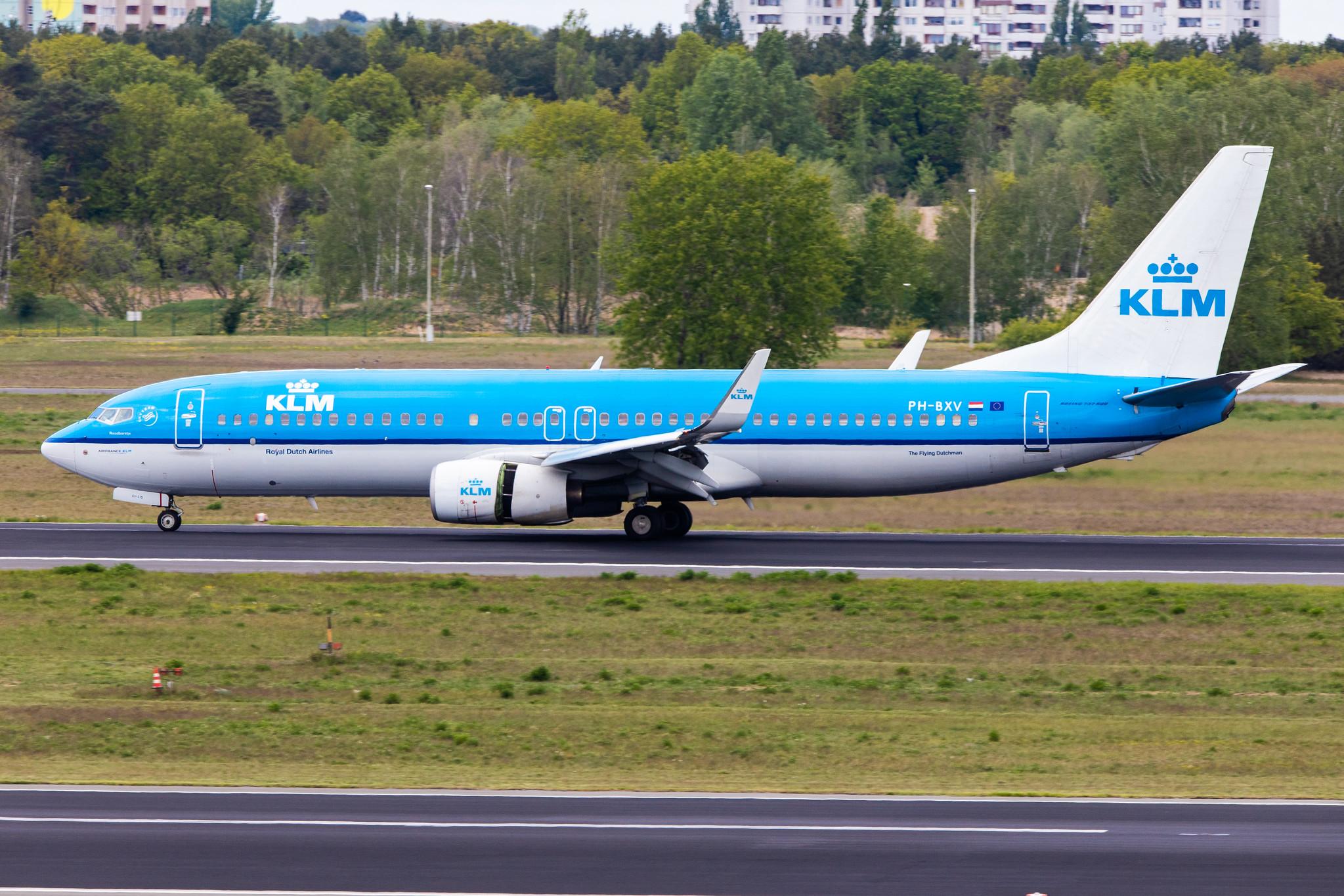 Flughafen Berlin Tegel (TXL): KLM Boeing 737-8K2 B738 PH-BXV MSN 30370