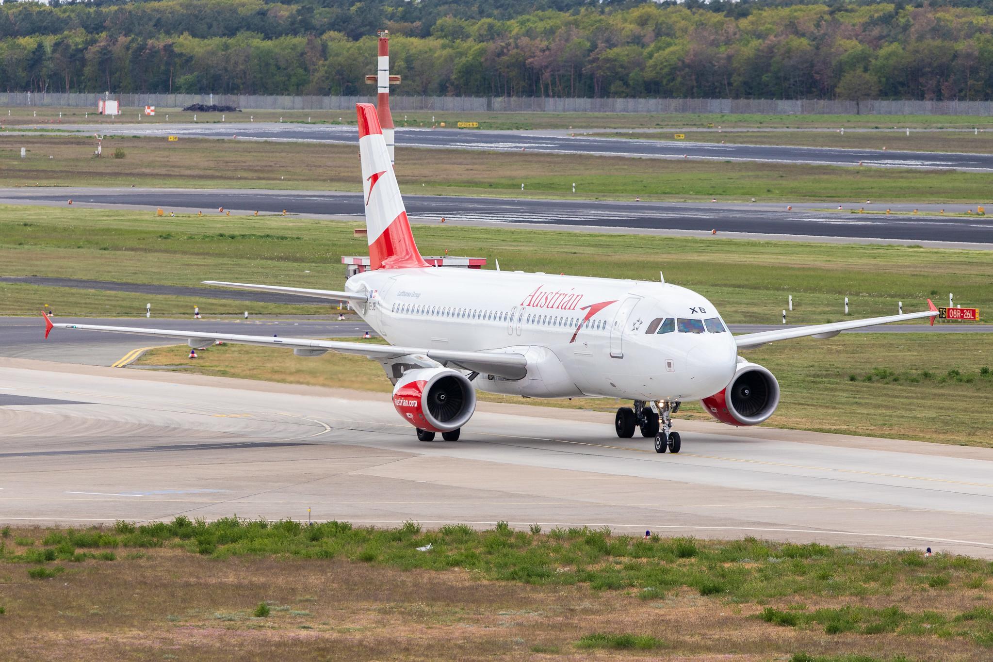 Flughafen Berlin Tegel (TXL): Austrian Airlines (OS / AUA) |  Airbus A320-216 A320 | OE-LXB | MSN 3482