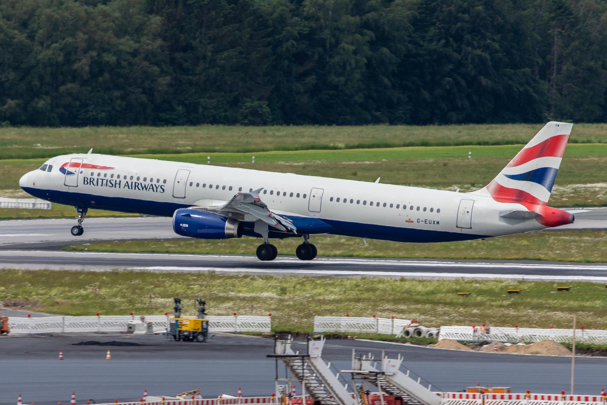 Hamburg Airport: British Airways (BA / BAW) |  Airbus A321-231 A321 | G-EUXM | MSN 3290