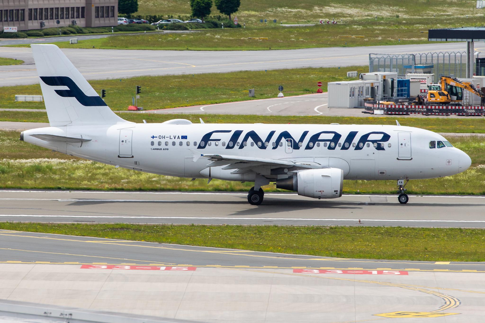 Hamburg Airport: Finnair (AY / FIN) |  Airbus A319-112 A319 | OH-LVA | MSN 1073
