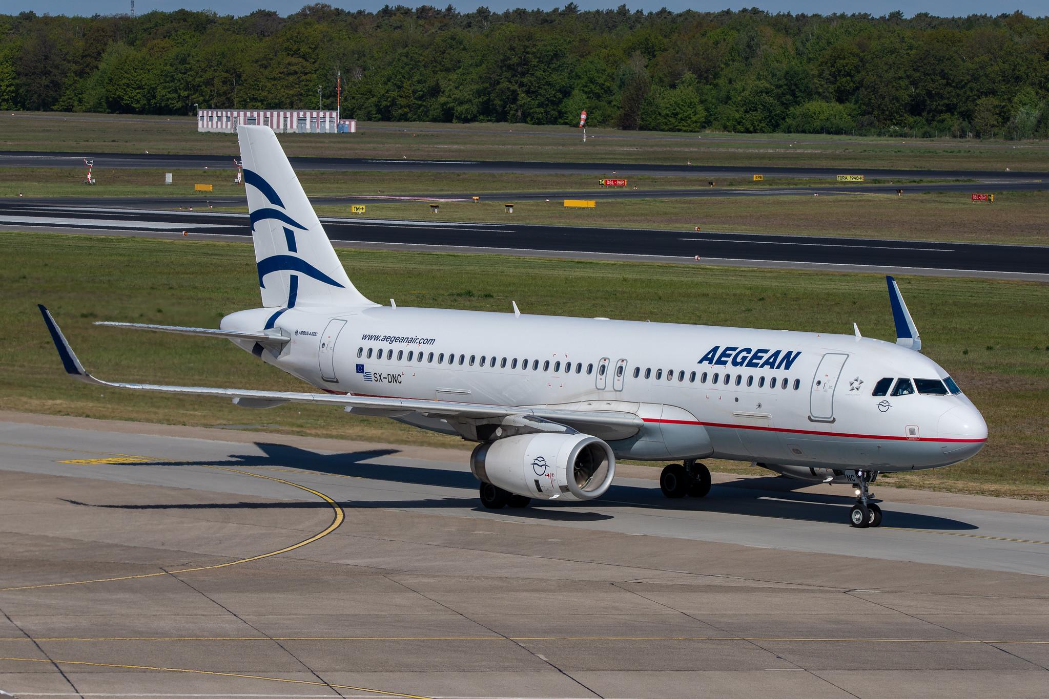 Flughafen Berlin Tegel (TXL): Aegean Airlines Airbus A320-232 A320 SX-DNC MSN 6961