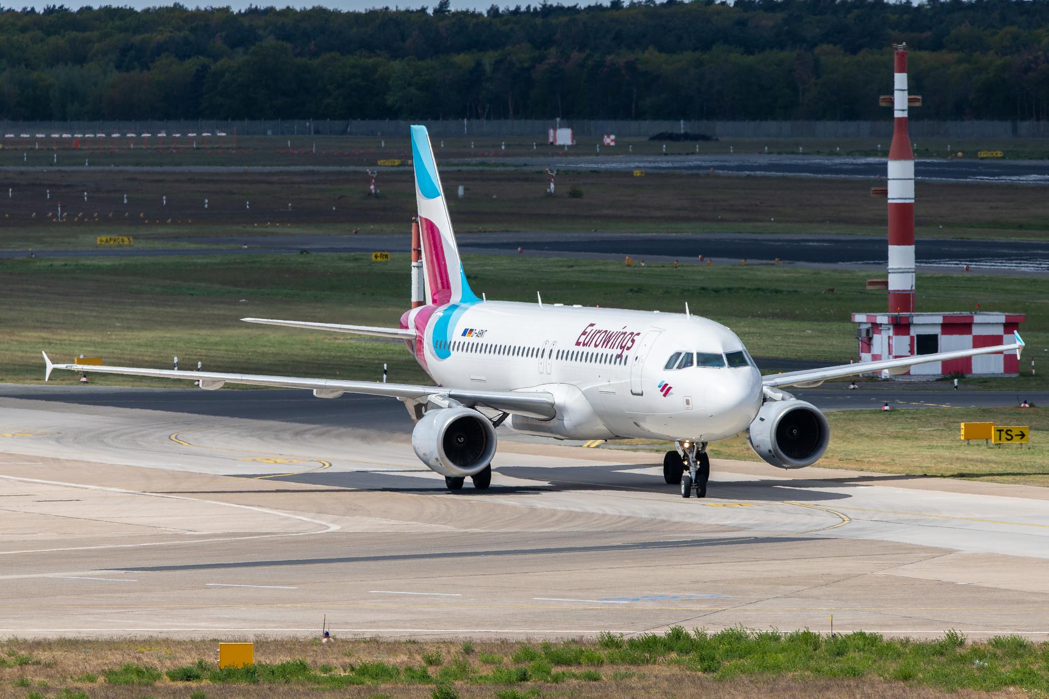 Flughafen Berlin Tegel (TXL): Eurowings (EW / EWG) | Operator: Germanwings |  Airbus A320-214 A320 | D-ABNT | MSN 2562