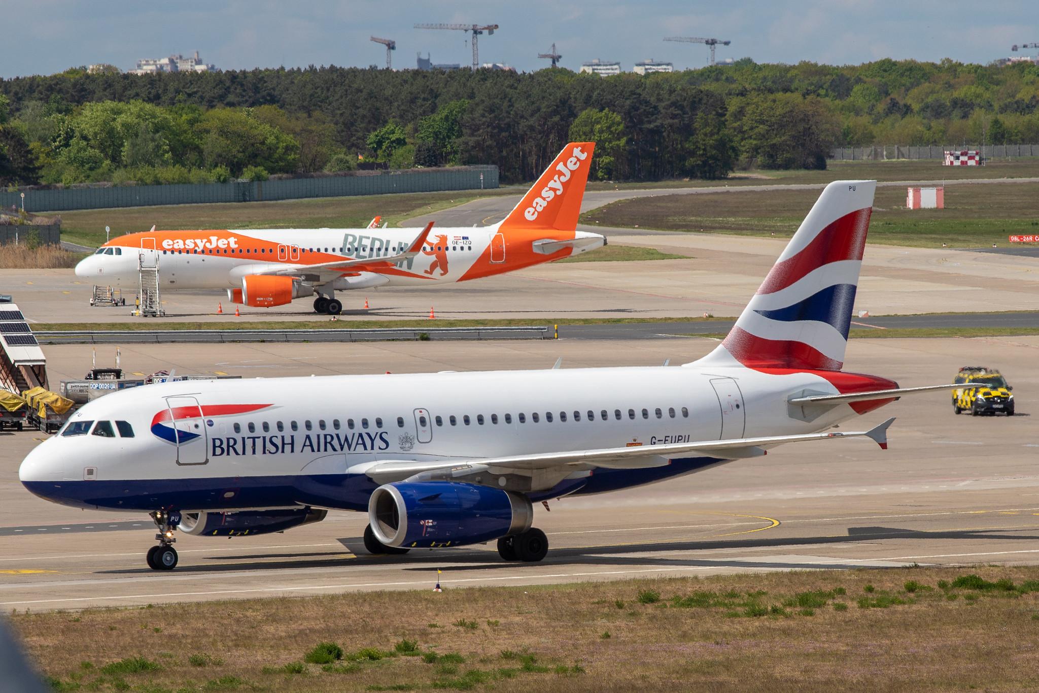 Flughafen Berlin Tegel (TXL): British Airways Airbus A319-131 A319 G-EUPU MSN 1384