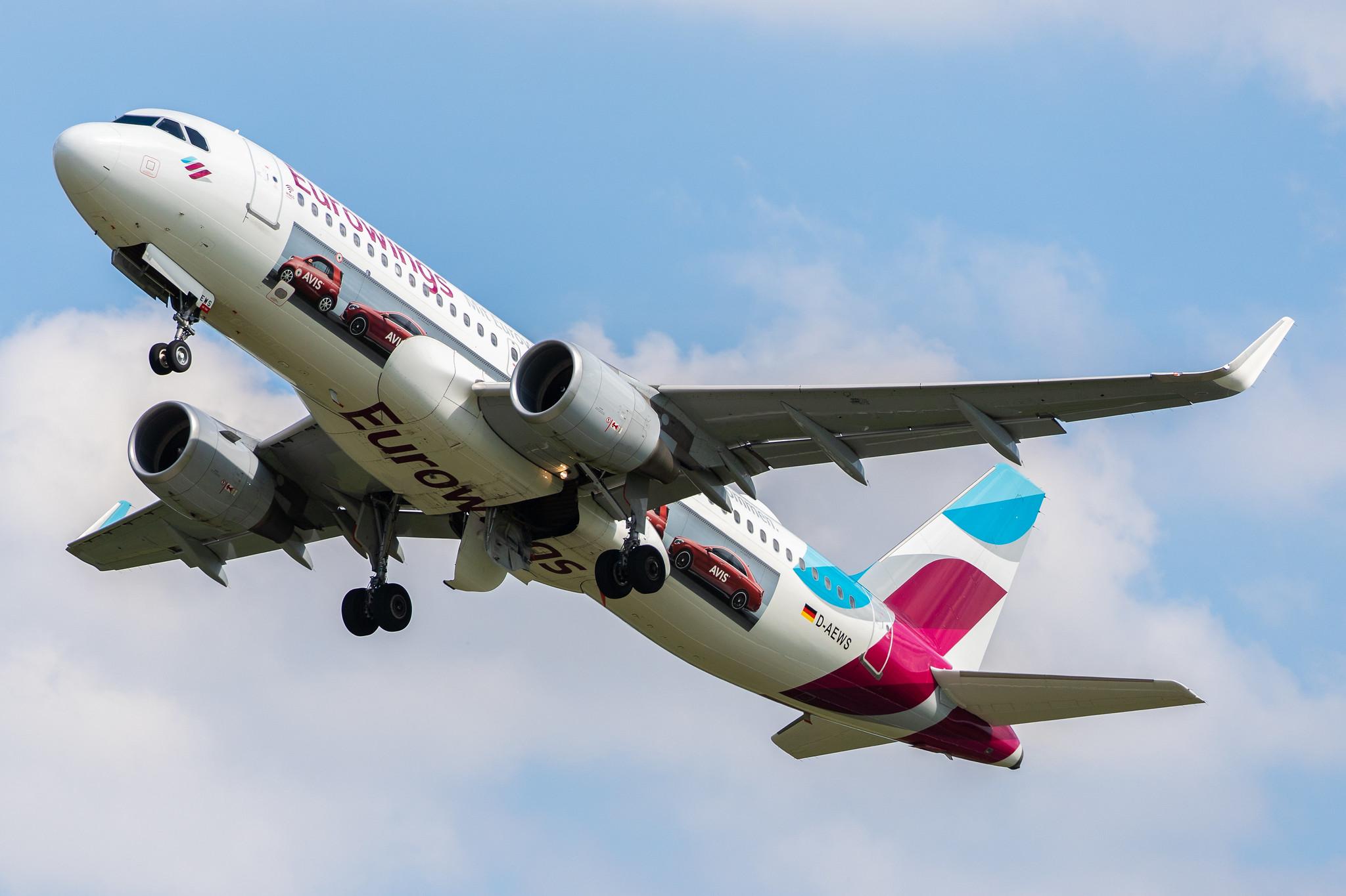 Hamburg Airport: Eurowings (EW / EWG) | Livery: AVIS Livery | Airbus A320-214 A320 | D-AEWS | MSN 7439