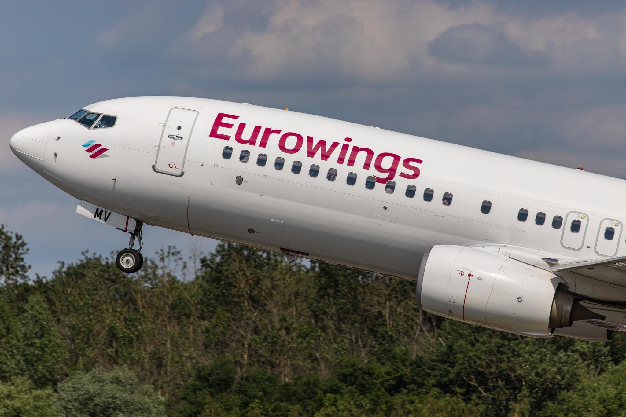 Hamburg Airport: Eurowings (EW / EWG) | Operator: TUI fly |  Boeing 737-86J B738 | D-ABMV | MSN 37785