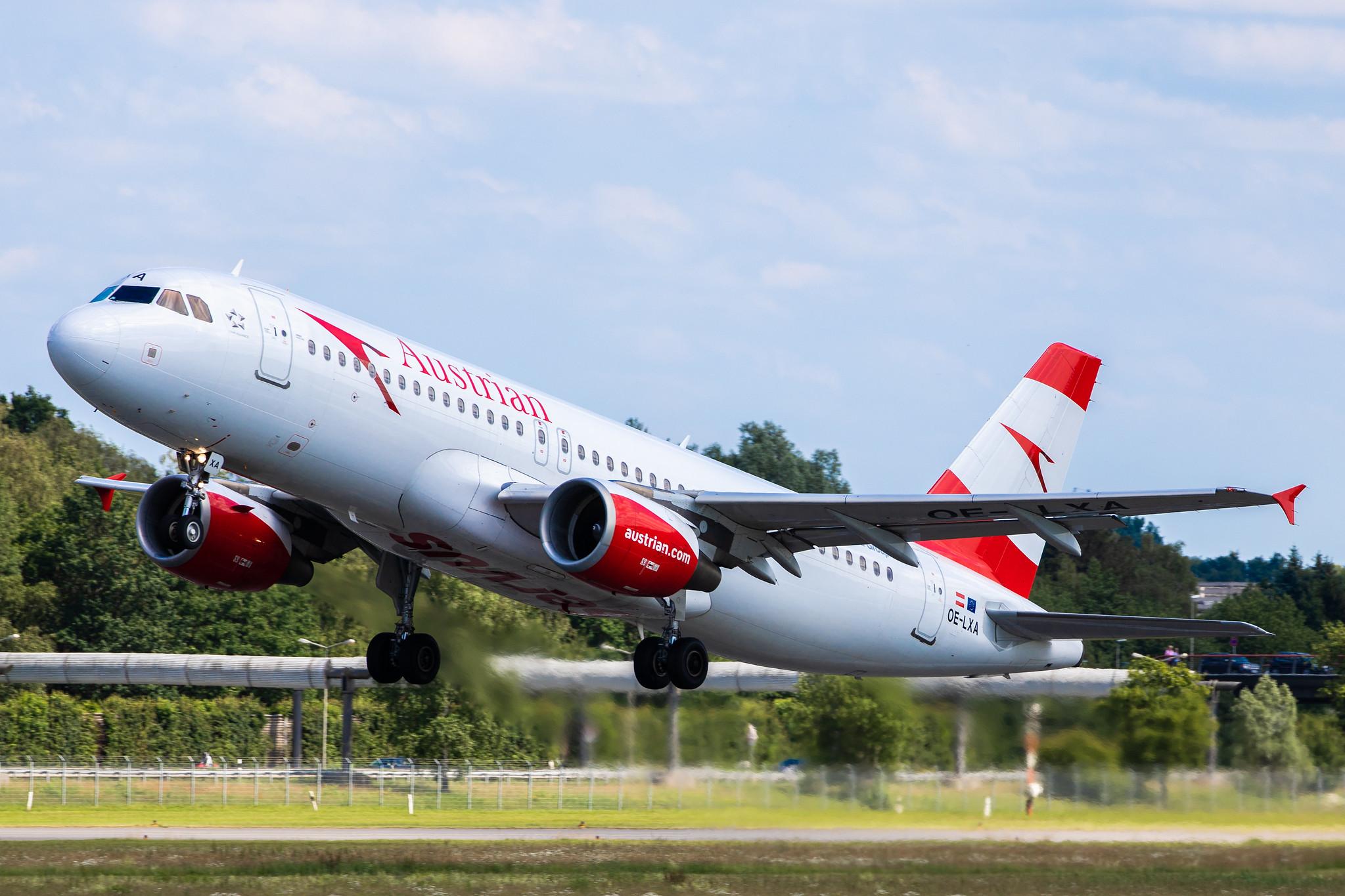 Hamburg Airport: Austrian Airlines (OS / AUA) |  Airbus A320-216 A320 | OE-LXA | MSN 3295