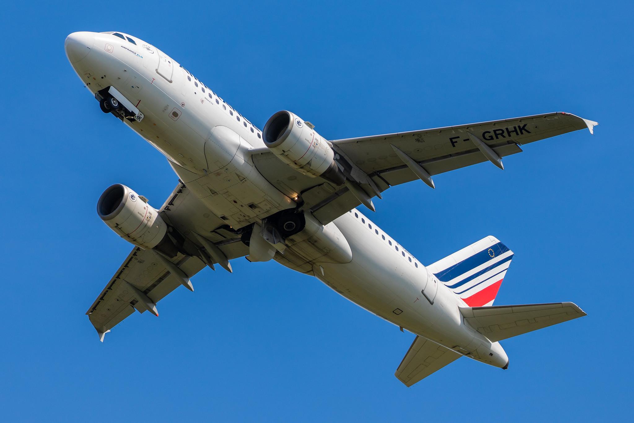 Hamburg Airport: Air France (AF / AFR) |  Airbus A319-111 A319 | F-GRHK | MSN 1190