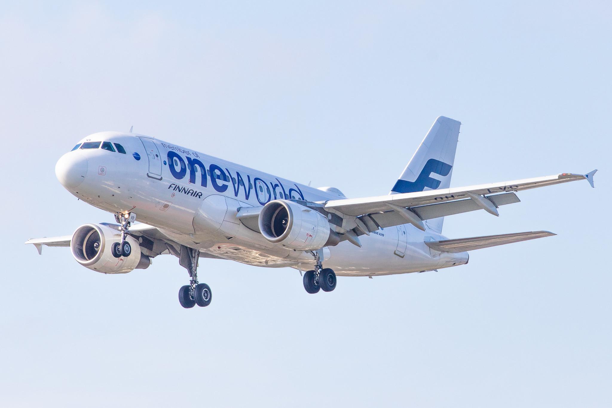 Hamburg Airport (HAM/EDDH): Finnair (AY / FIN) |  Livery: Oneworld Livery |  Airbus A319-112 A319 | OH-LVD | MSN 1352