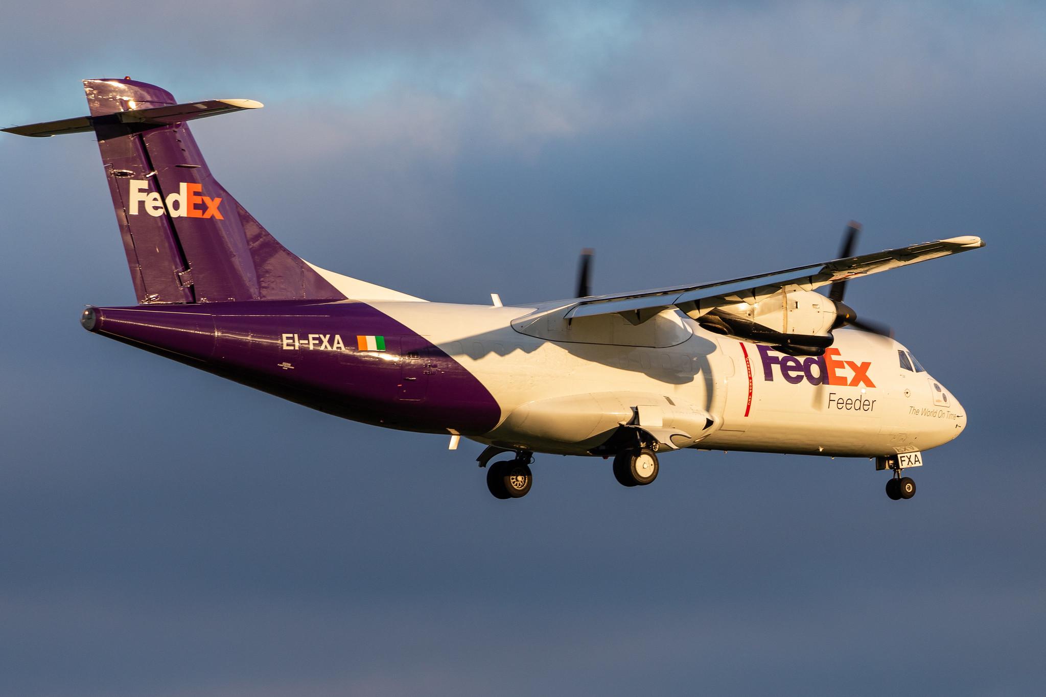 Hamburg Airport (HAM/EDDH): FedEx (FX / FDX) | Operator: ASL Airlines Ireland |  ATR 42-300(F) AT43 | EI-FXA | MSN 0282