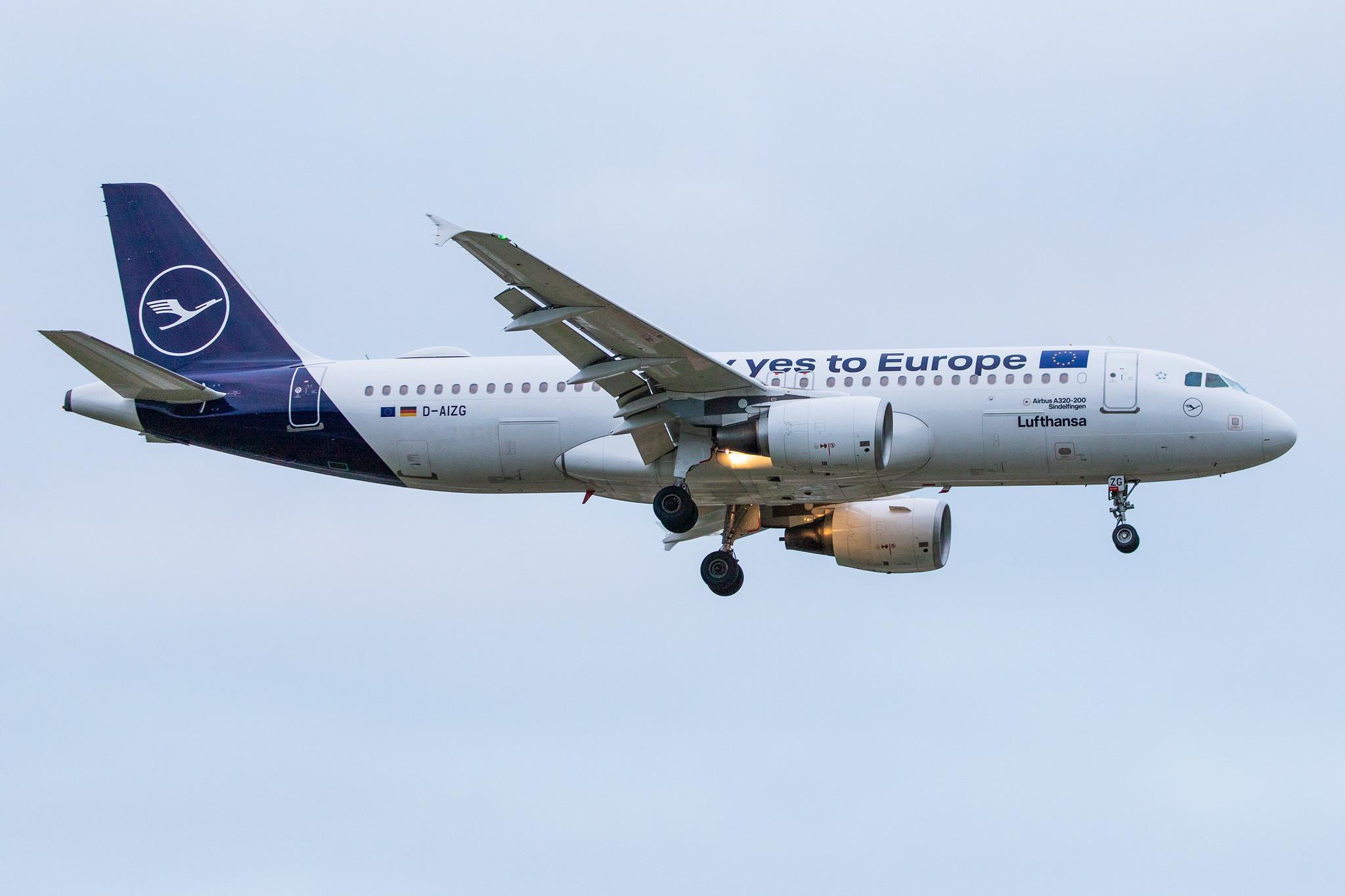 Hamburg Airport: Lufthansa (LH / DLH) | Livery: Say yes to Europe Livery | Airbus A320-214 A320 | D-AIZG | MSN 4324