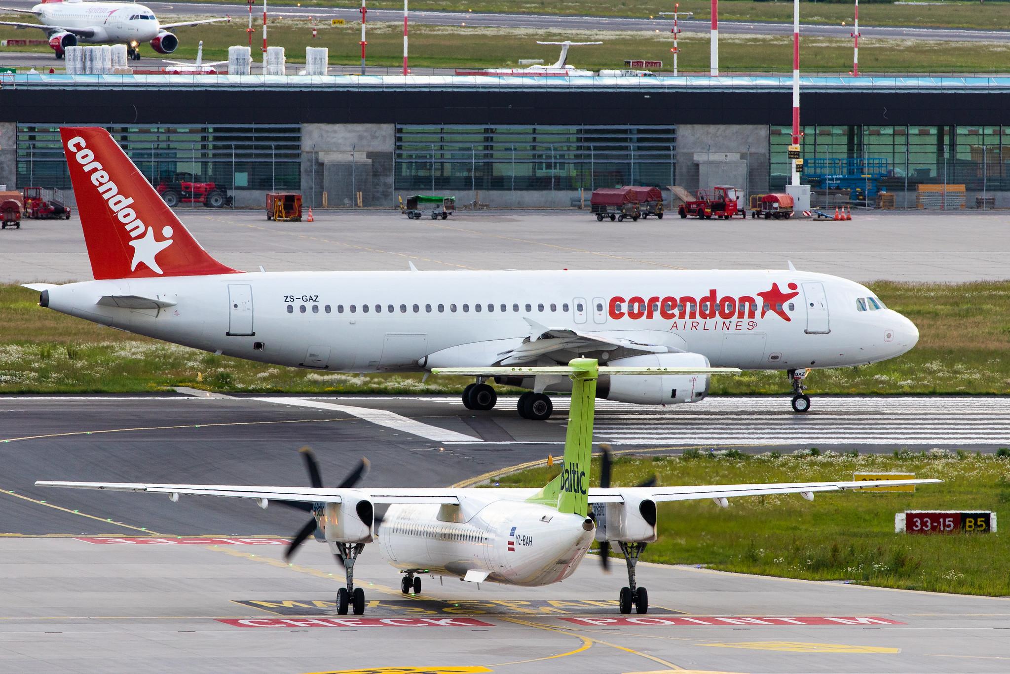Hamburg Airport: Corendon Airlines (XC / CAI) | Operator: Global Aviation Operations |  Airbus A320-231 A320 | ZS-GAZ | MSN 0081