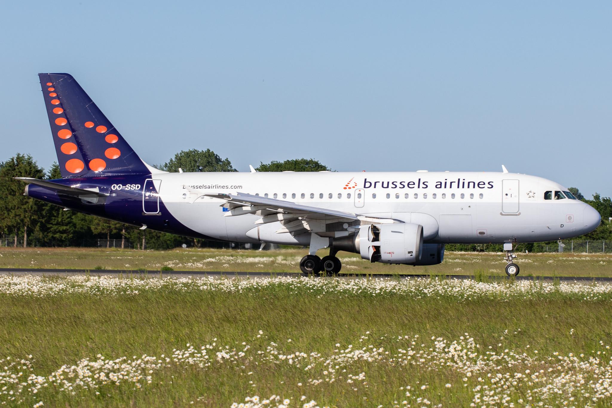 Hamburg Airport (HAM/EDDH): Brussels Airlines (SN / BEL) |  Airbus A319-112 A319 | OO-SSD | MSN 1102